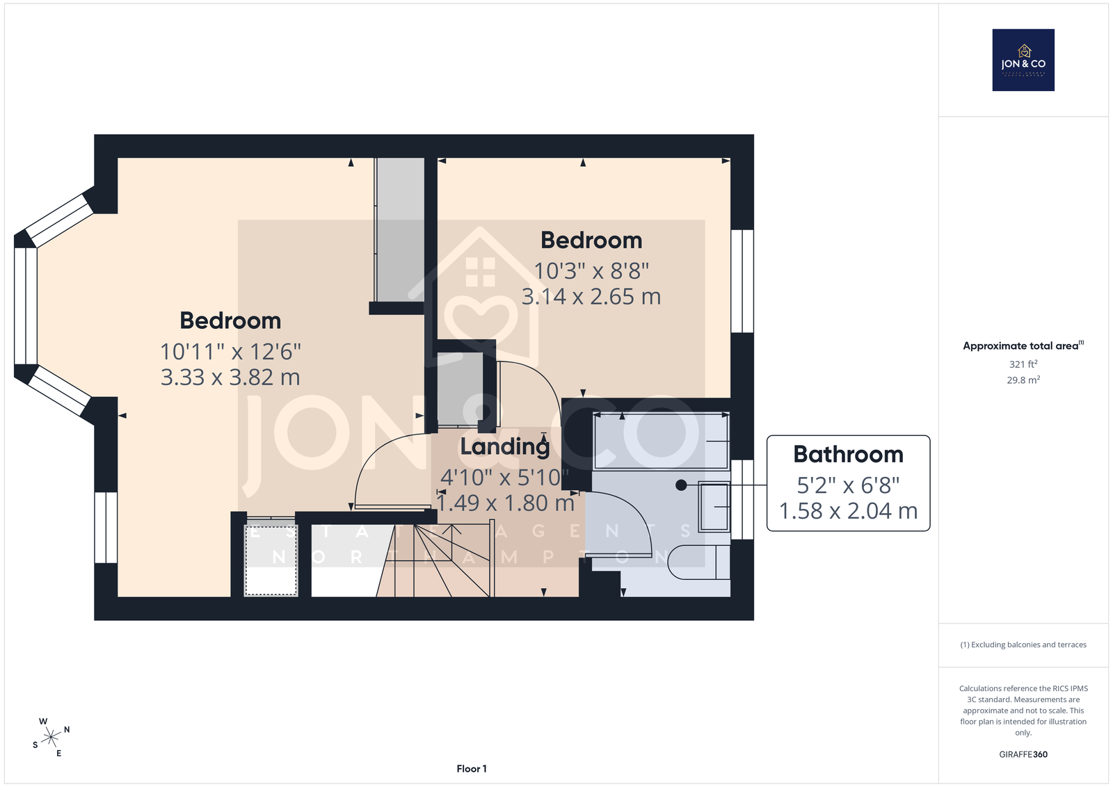14, Russell Square, Northampton floorplan