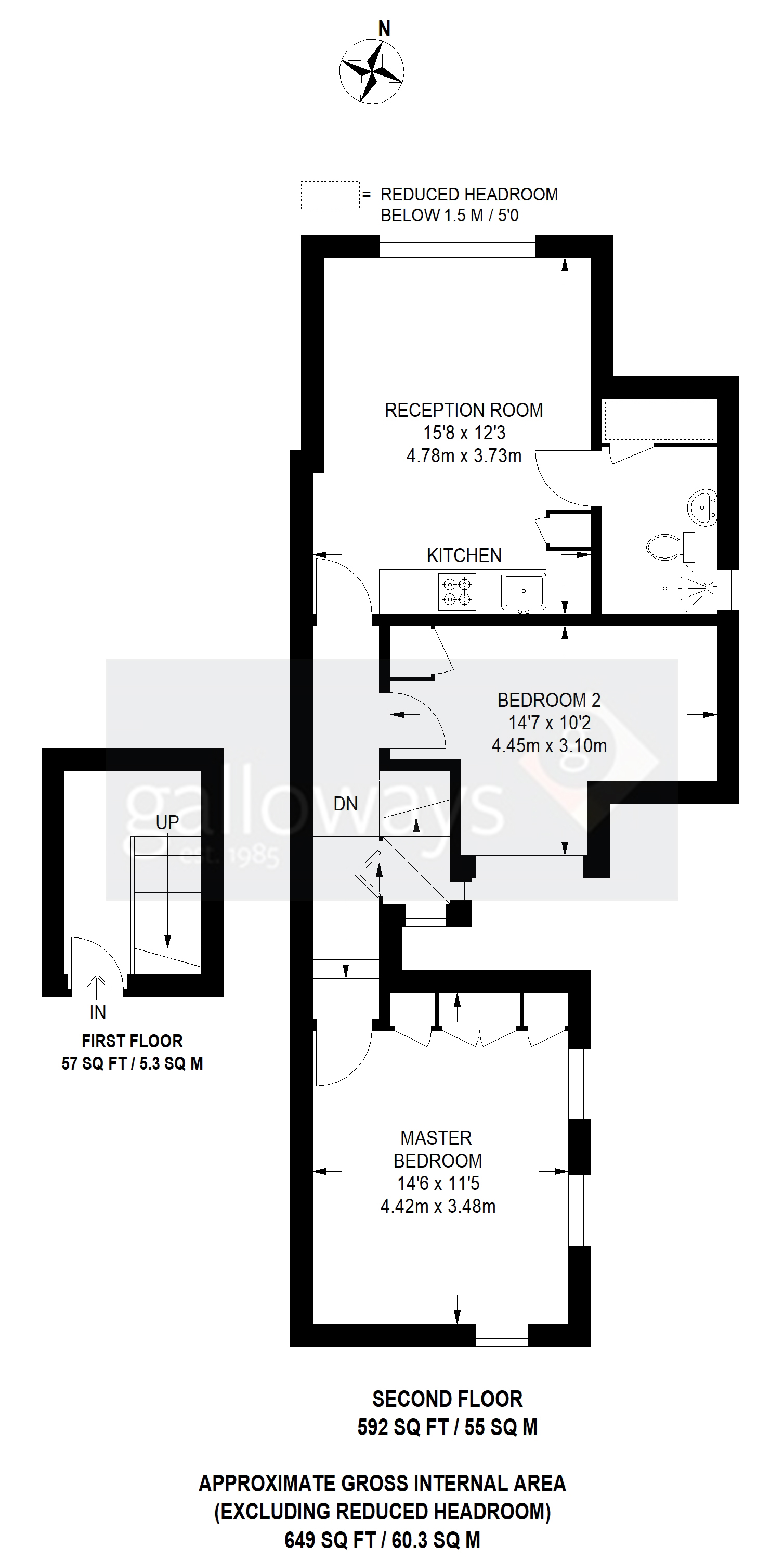 2 Bedrooms Flat to rent in Kingsmead Road, London SW2