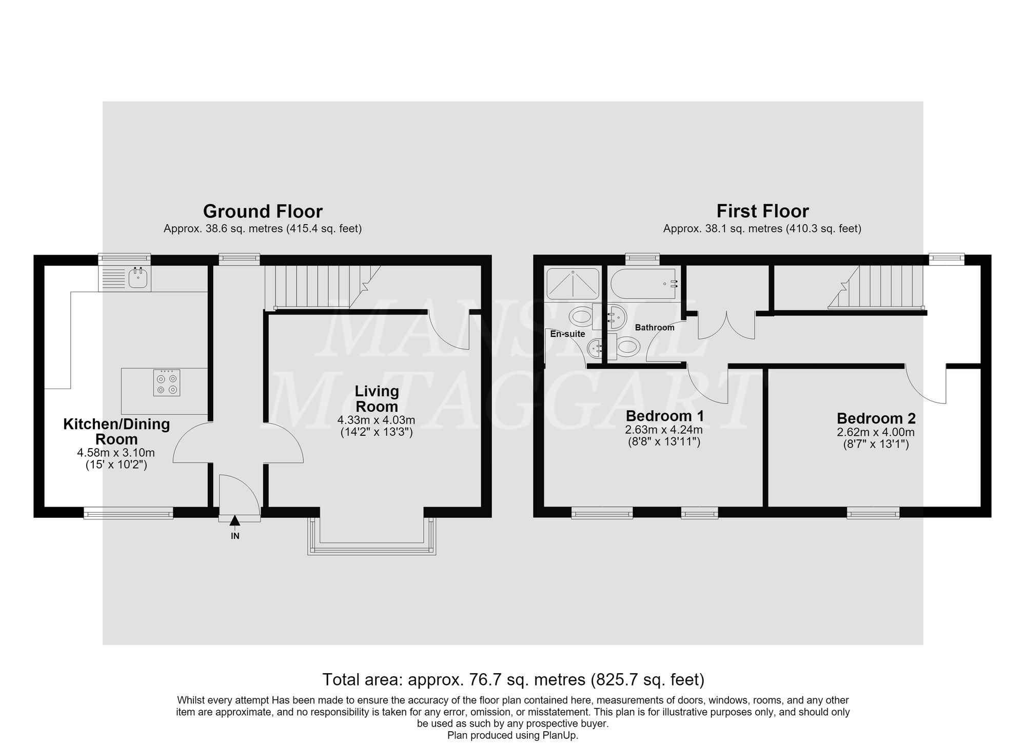 12 St. Francis Gardens, Crawley floorplan