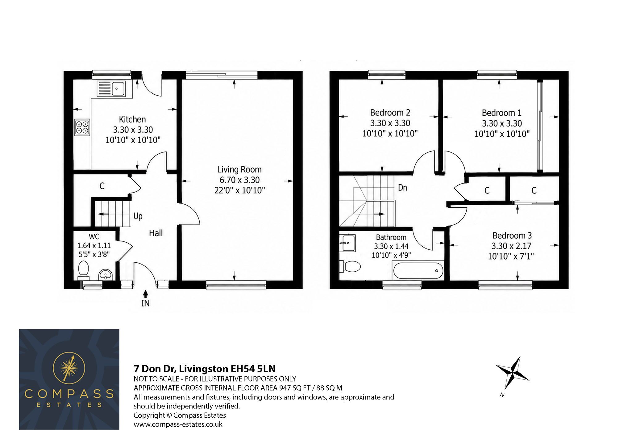 7, Don Drive, Livingston floorplan