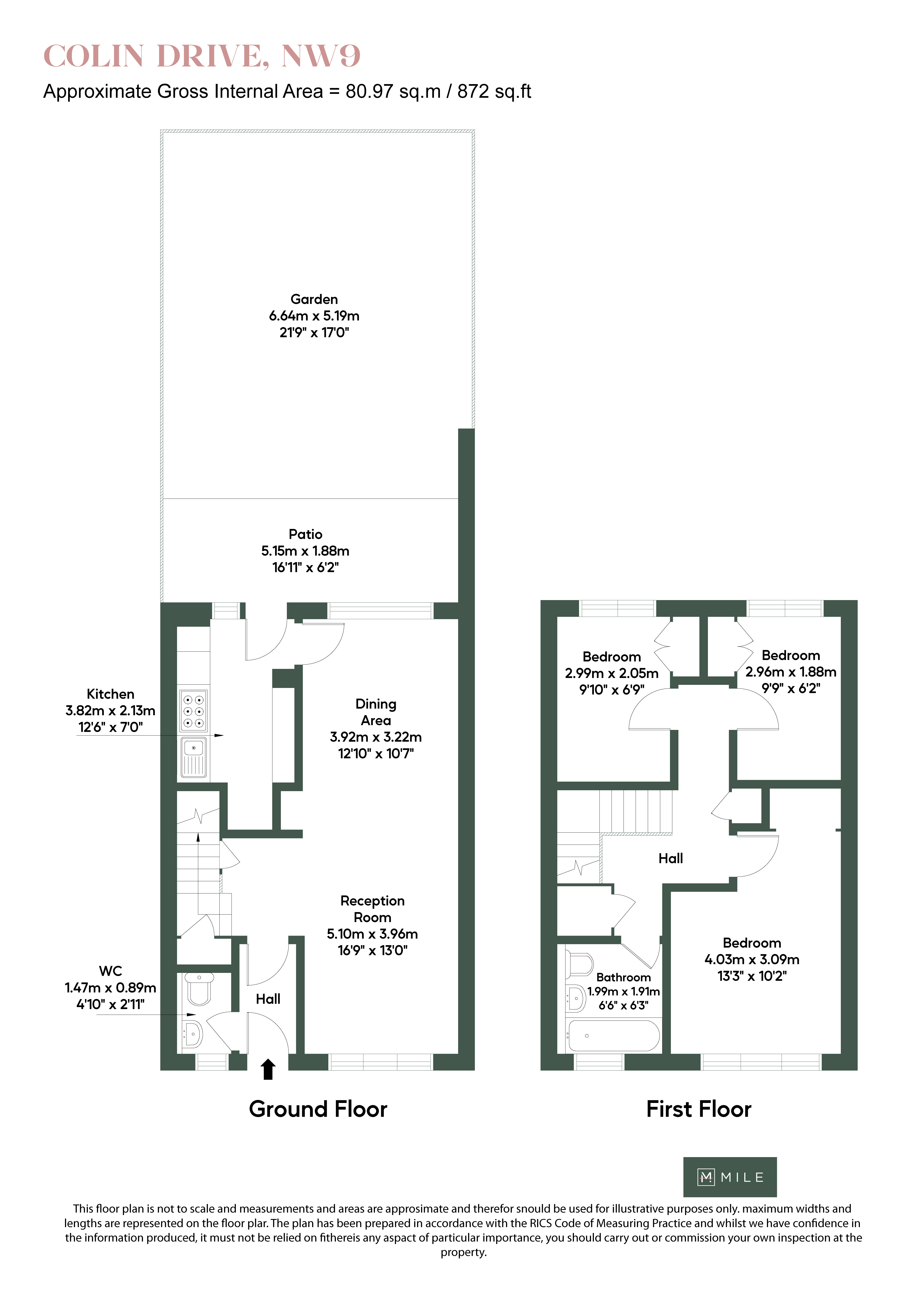 26, Colin Drive, London floorplan