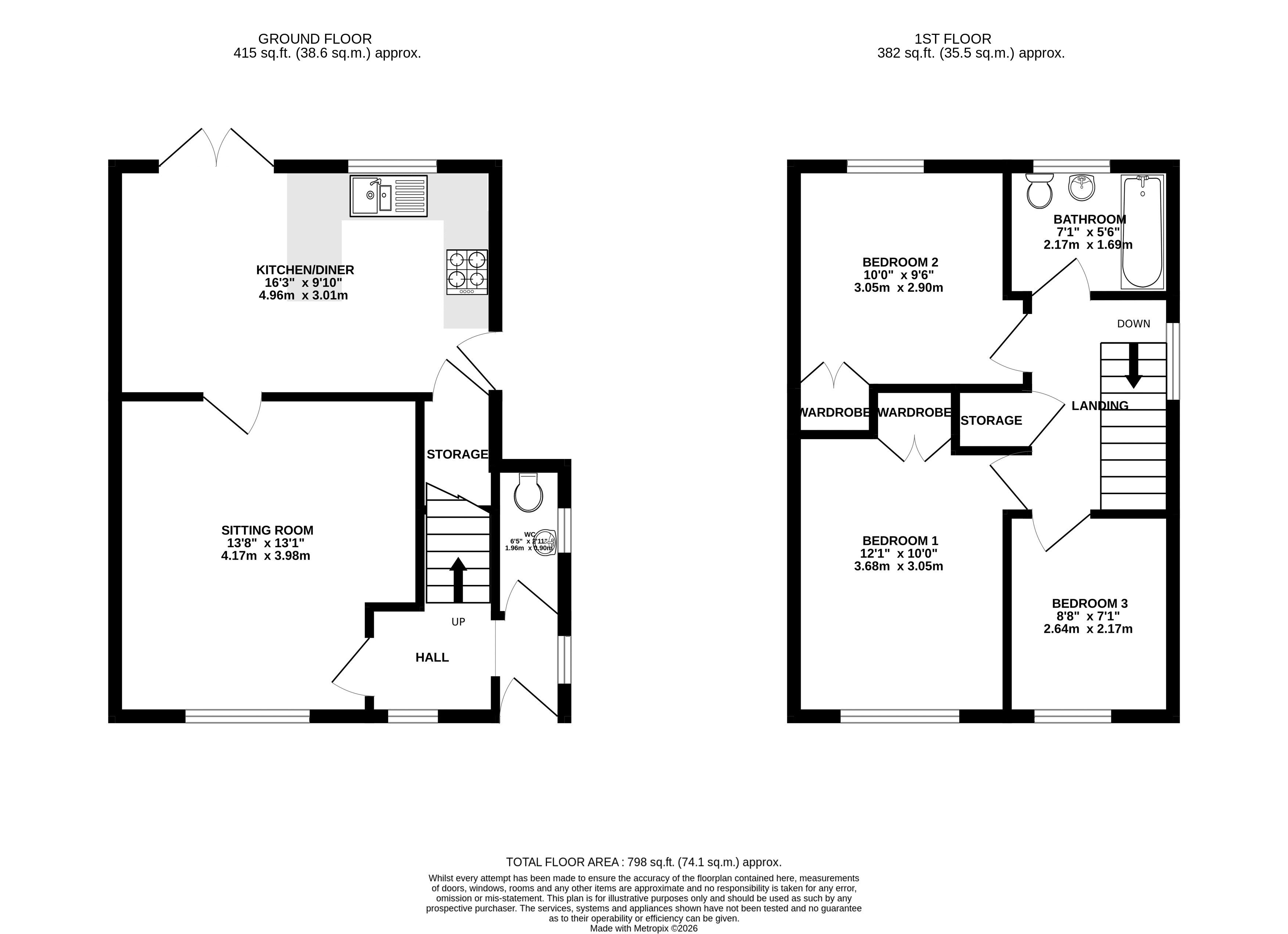 27, Copse Close, Weston-Super-Mare floorplan