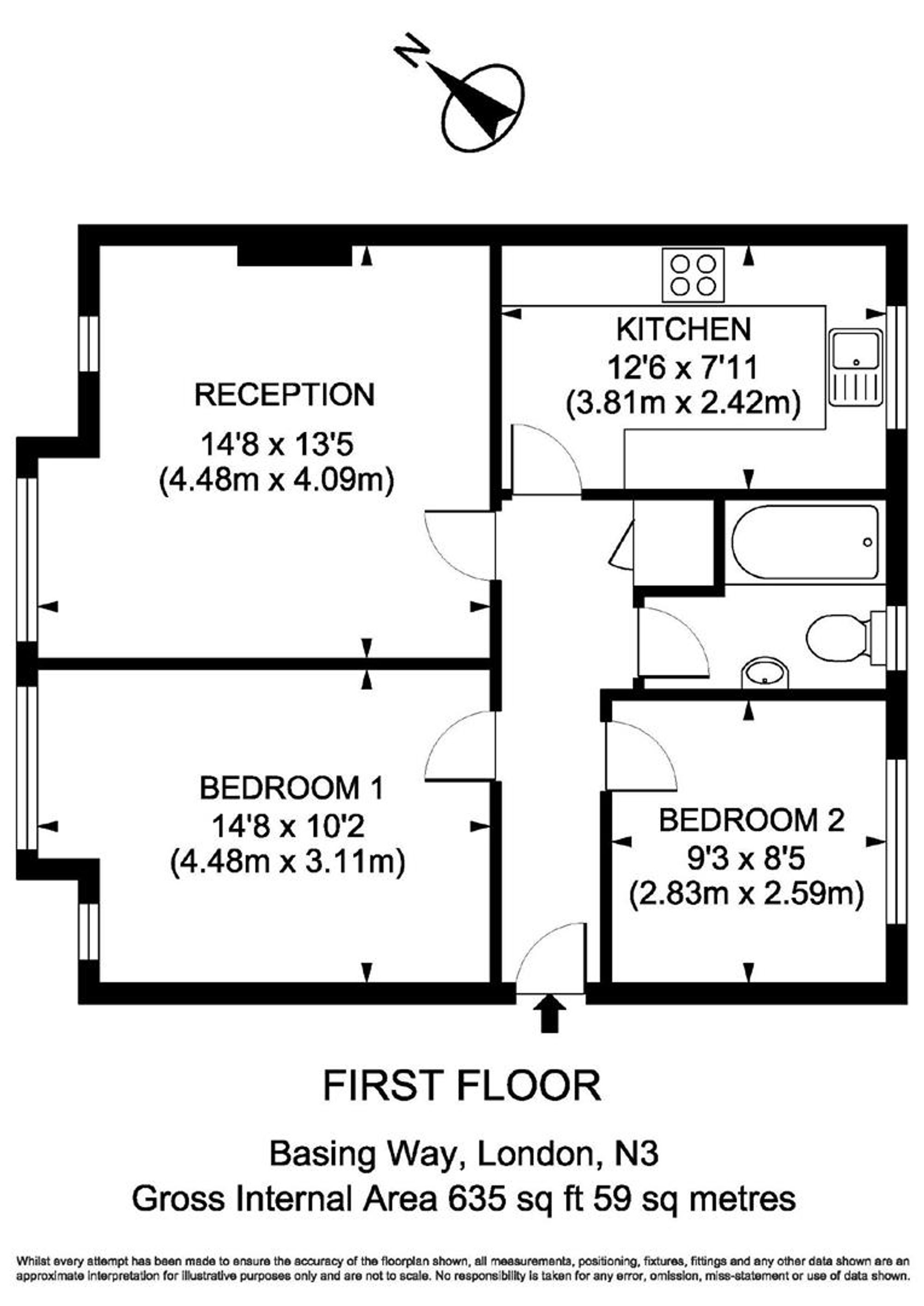 79 Basing Way, London floorplan
