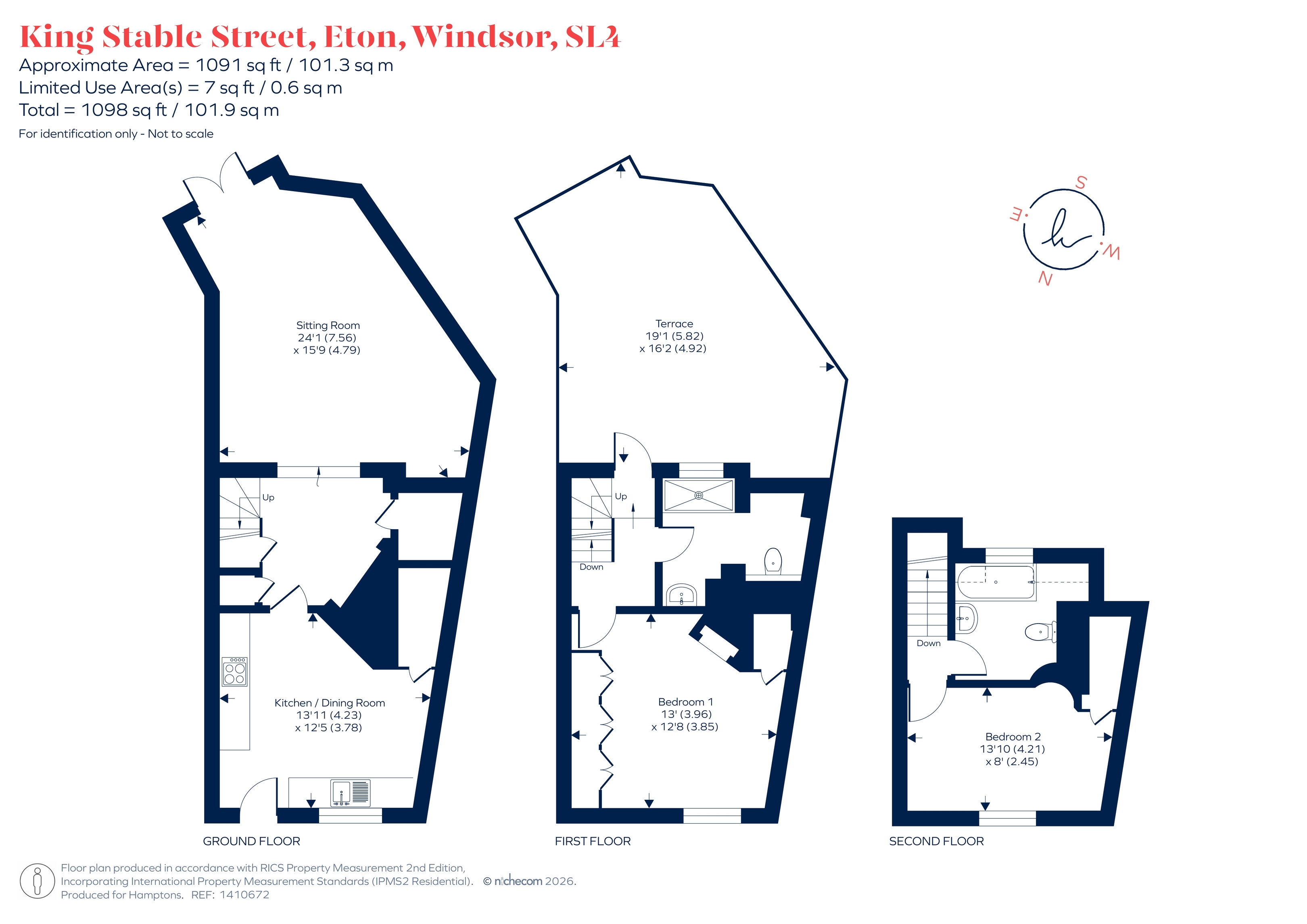 38, King Stable Street, Eton floorplan
