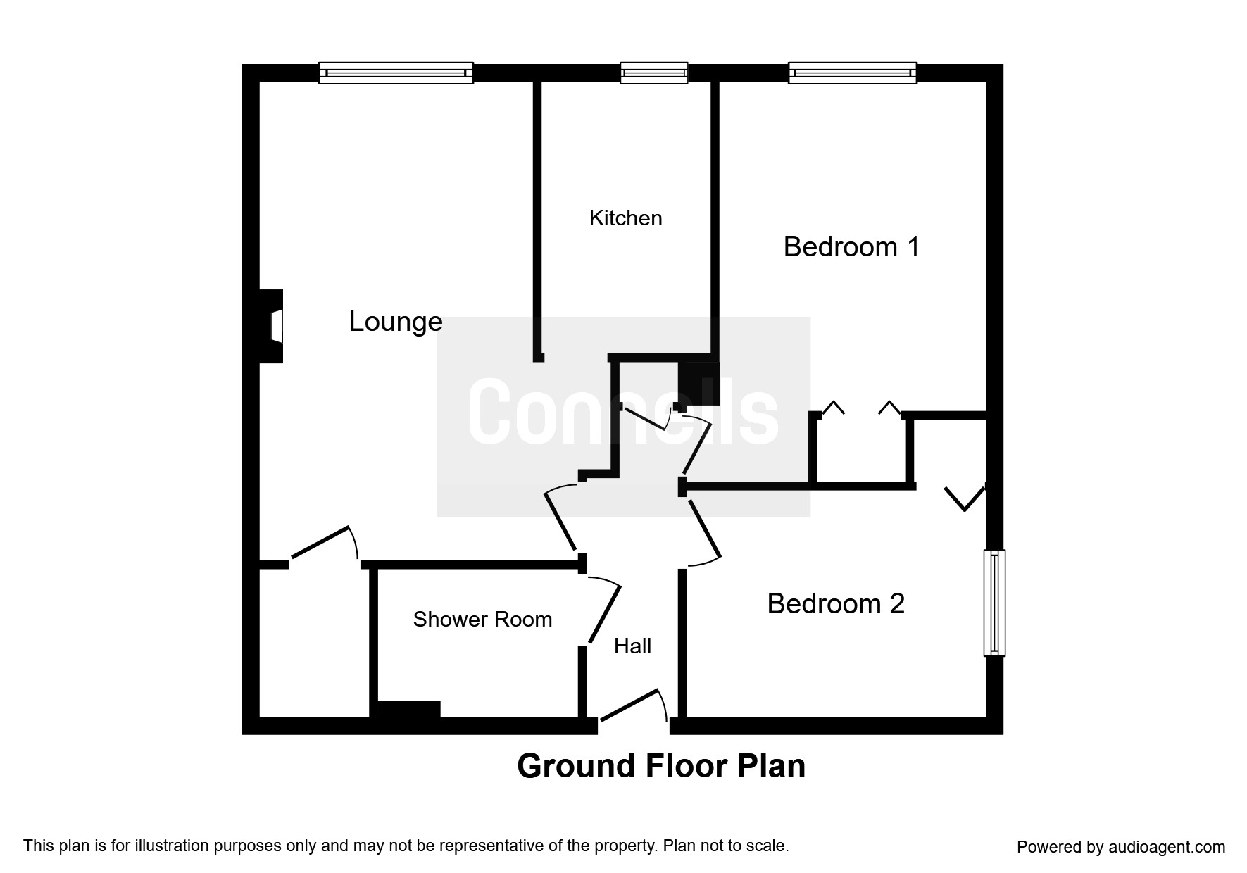 2 Bedrooms Flat for sale in Oak Road, Crawley RH11