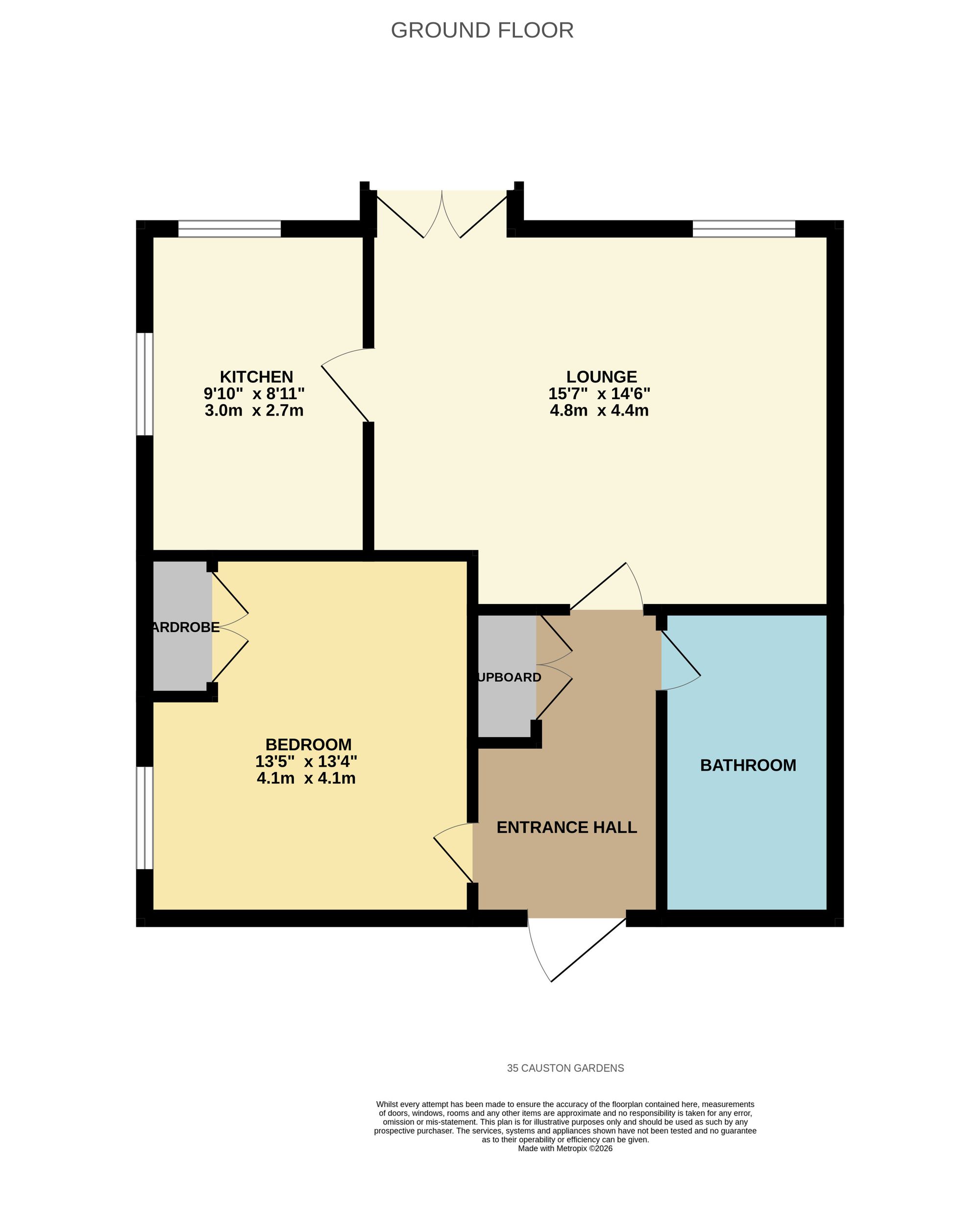 35 Causton Gardens, Eastleigh floorplan