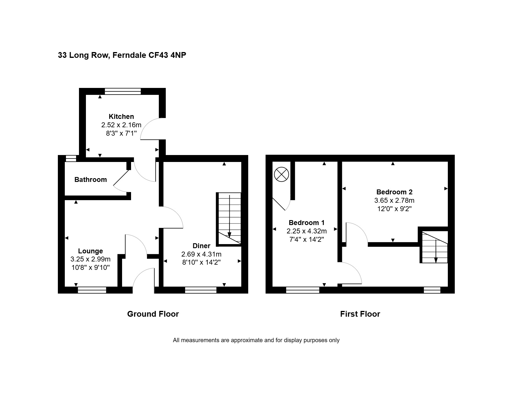 33, Long Row, Ferndale floorplan