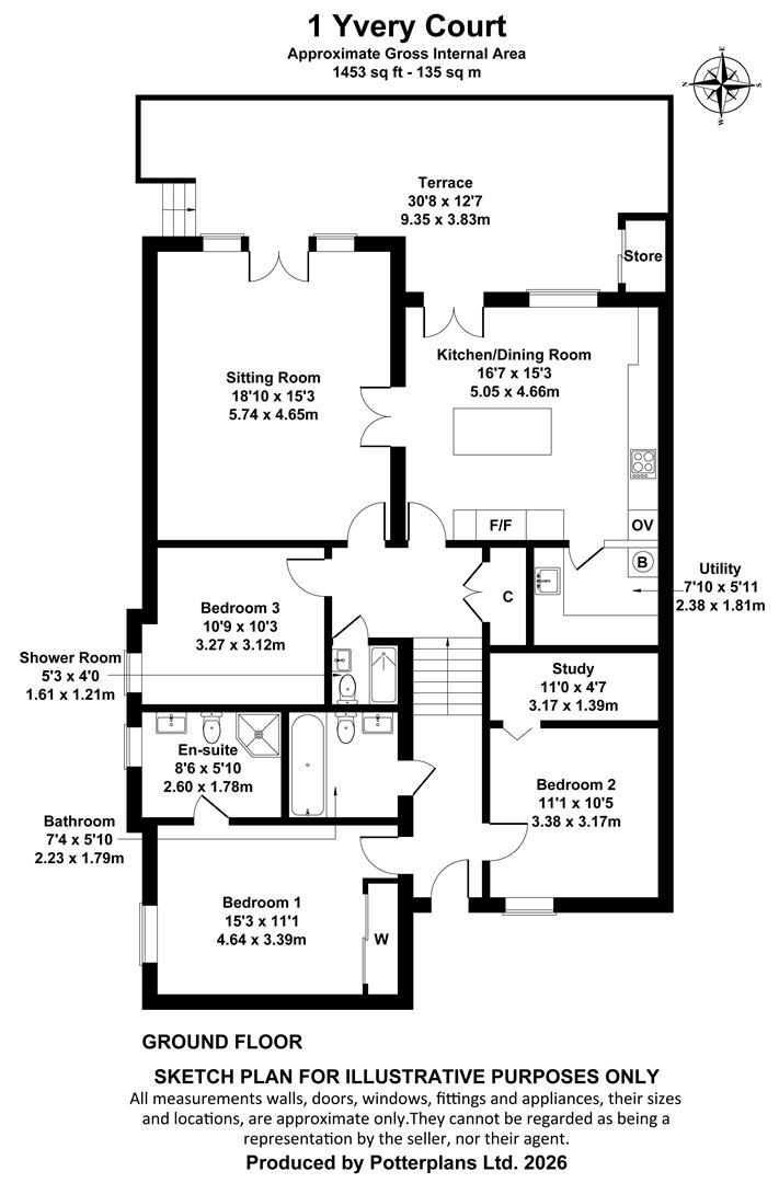 1 Yvery Court, Castle Road, Cowes floorplan