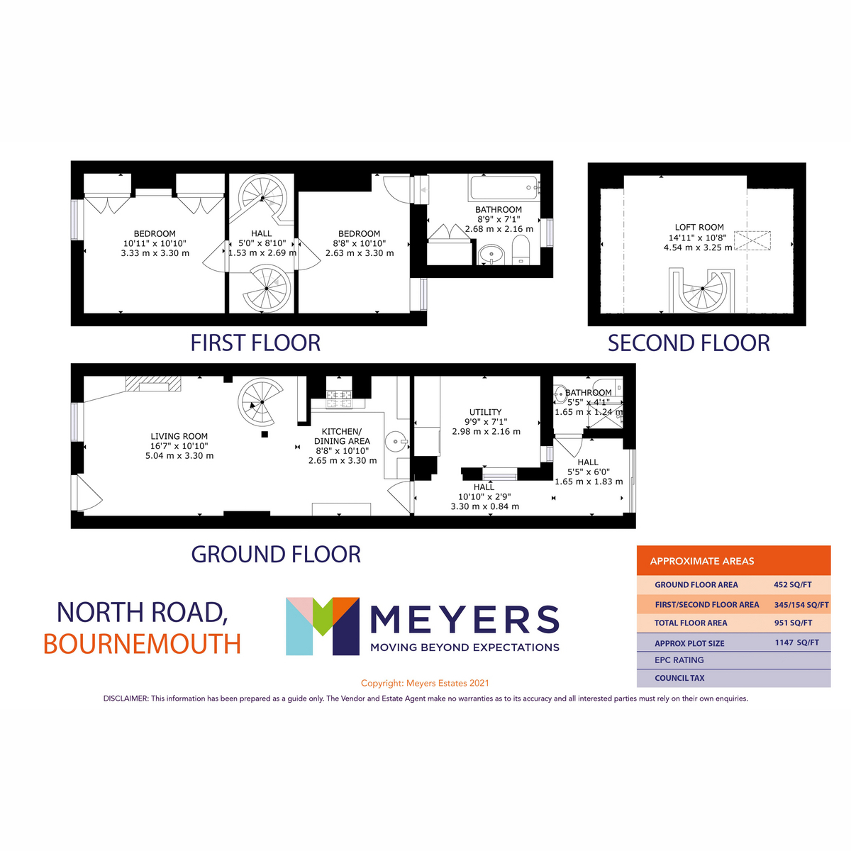 16, North Road, Bournemouth floorplan