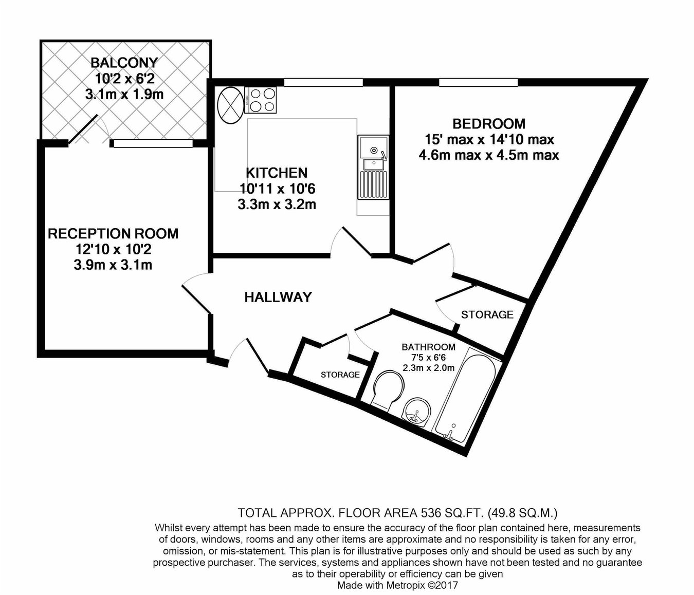 95, Shakespeare Road, London floorplan