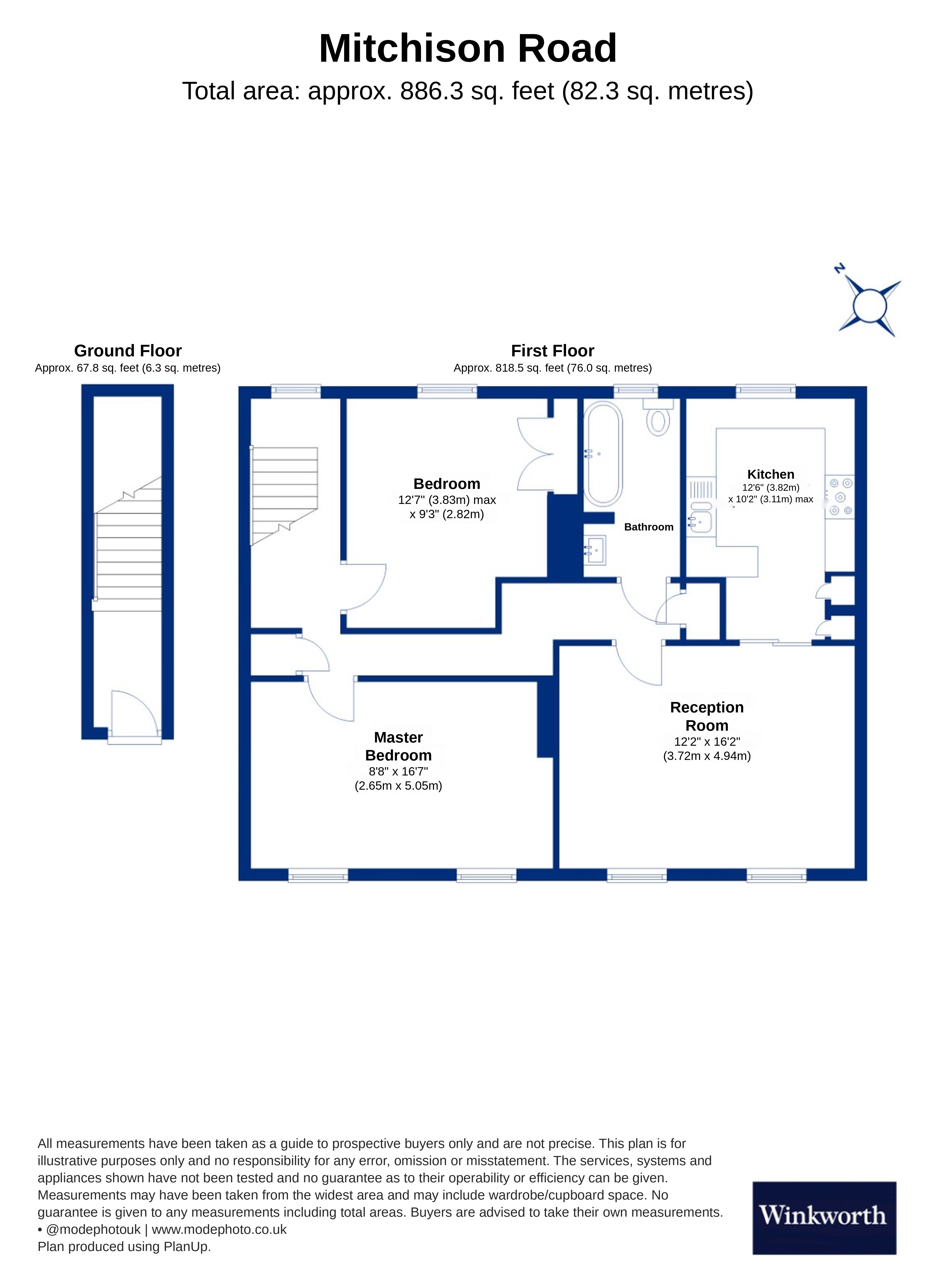 31B, Mitchison Road, London floorplan