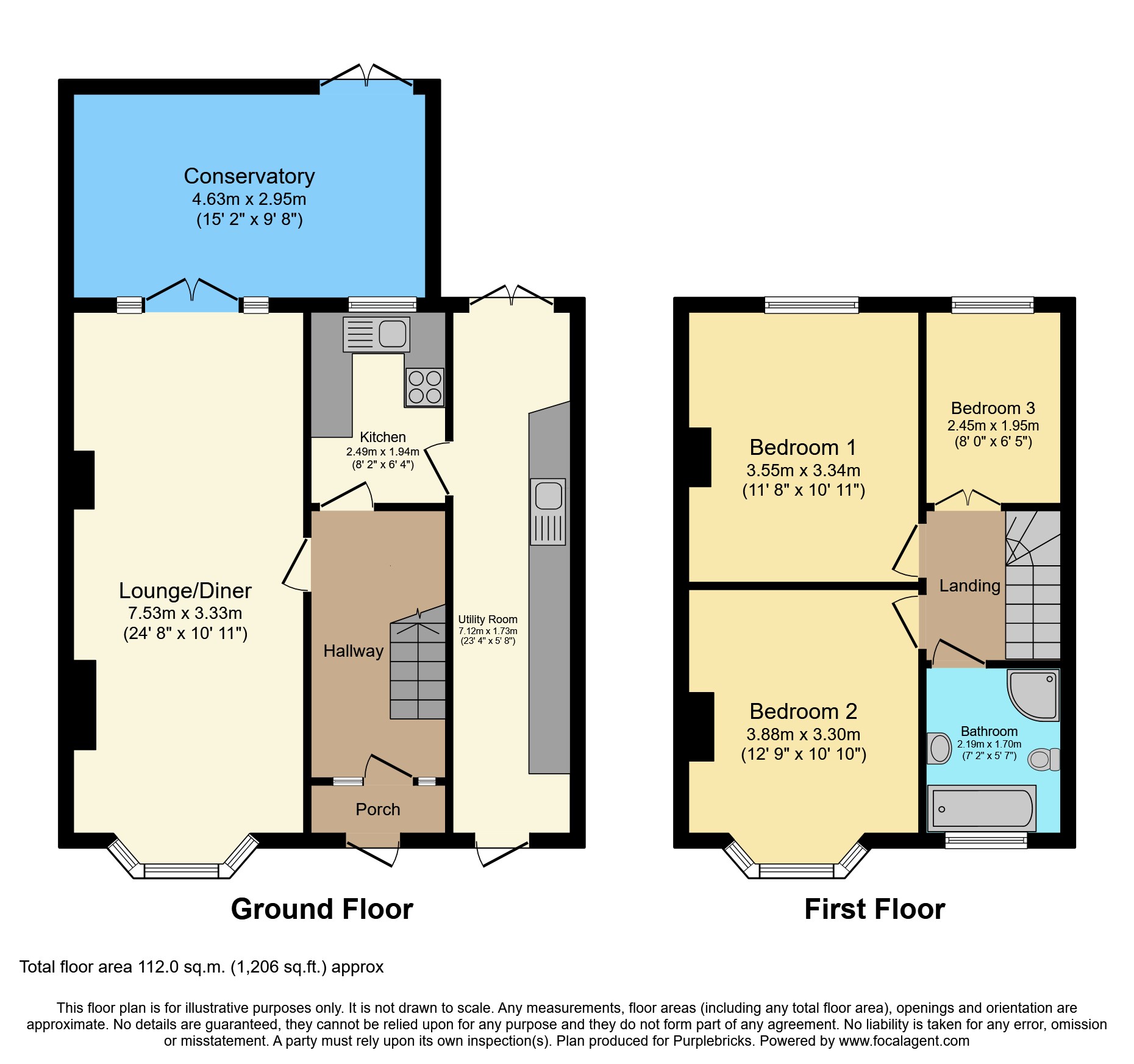 64, Green Park Road, Birmingham floorplan