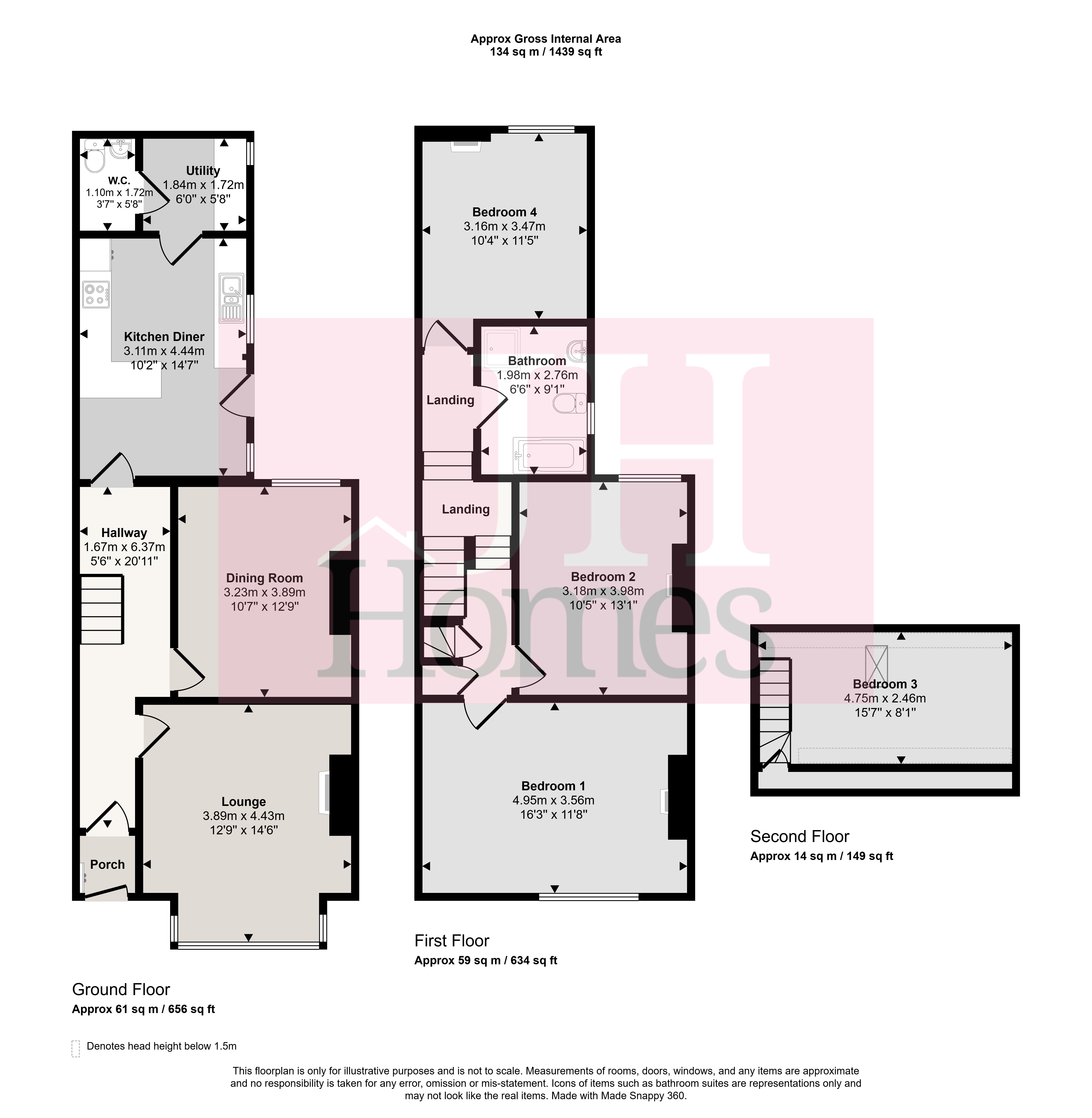 60, Lightburn Avenue, Ulverston floorplan
