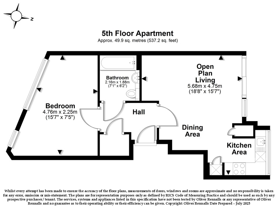 134 New Kent Road, London floorplan