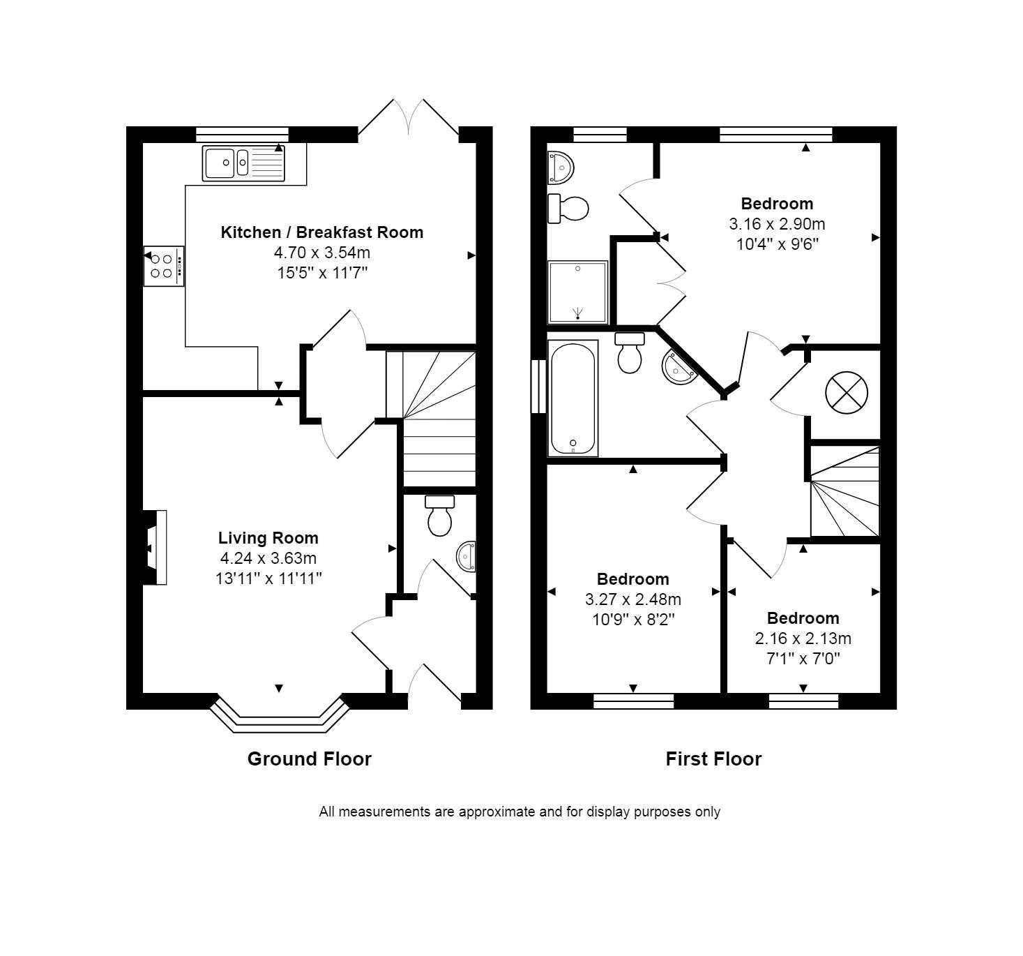 3 Bedrooms Semi-detached house to rent in King John Street, Fleet GU51