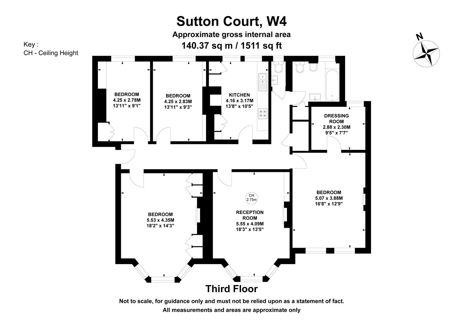 107, Sutton Court, London floorplan