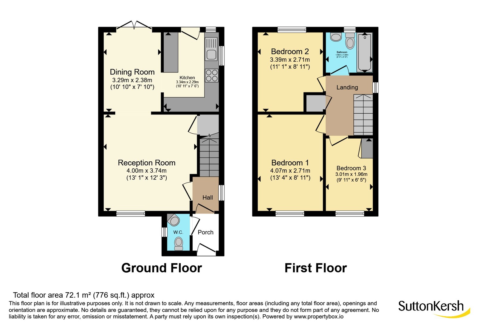 2, Ledbury Close, Merseyside floorplan