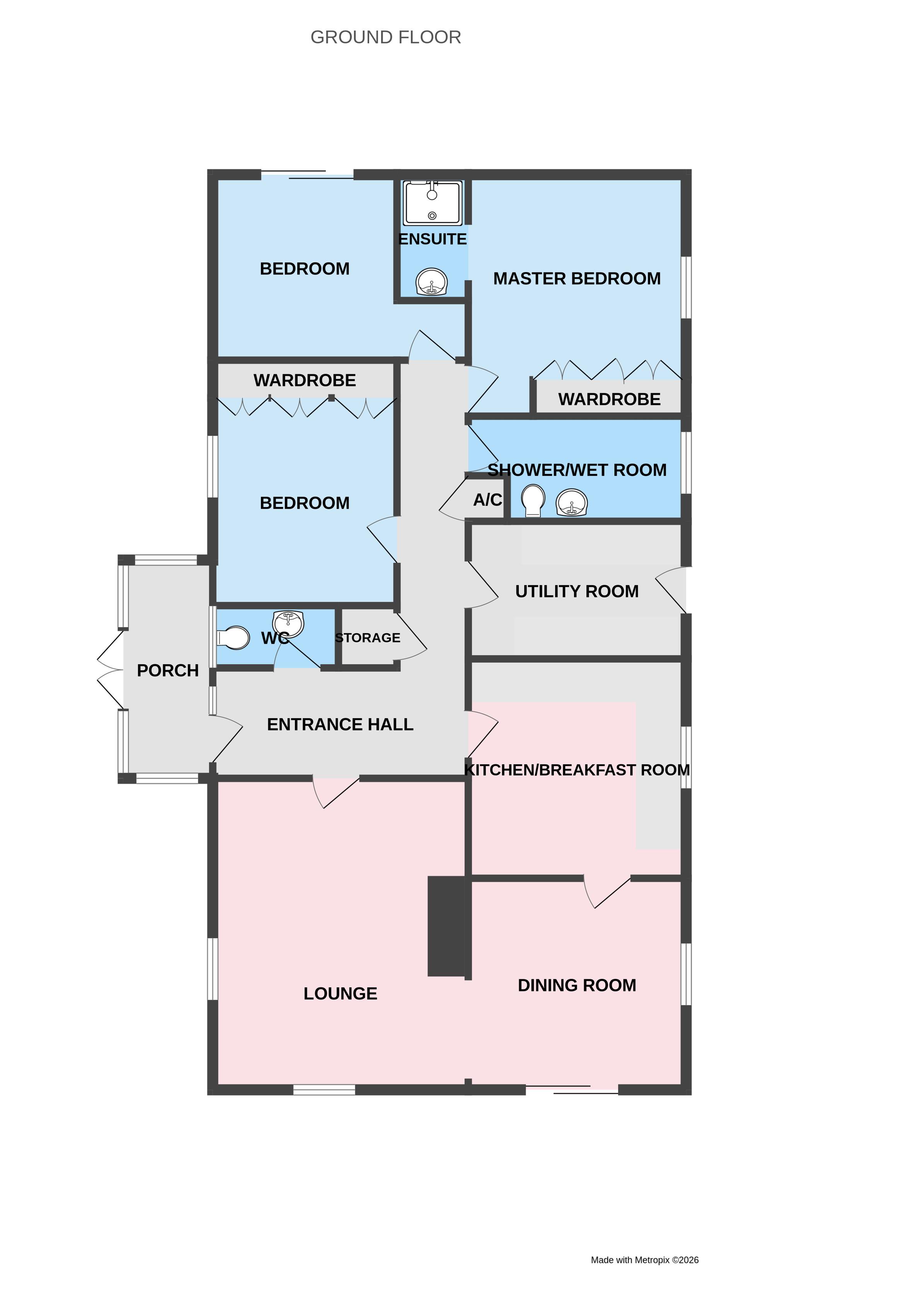 Chimneys, 18, Princes End, Telford floorplan