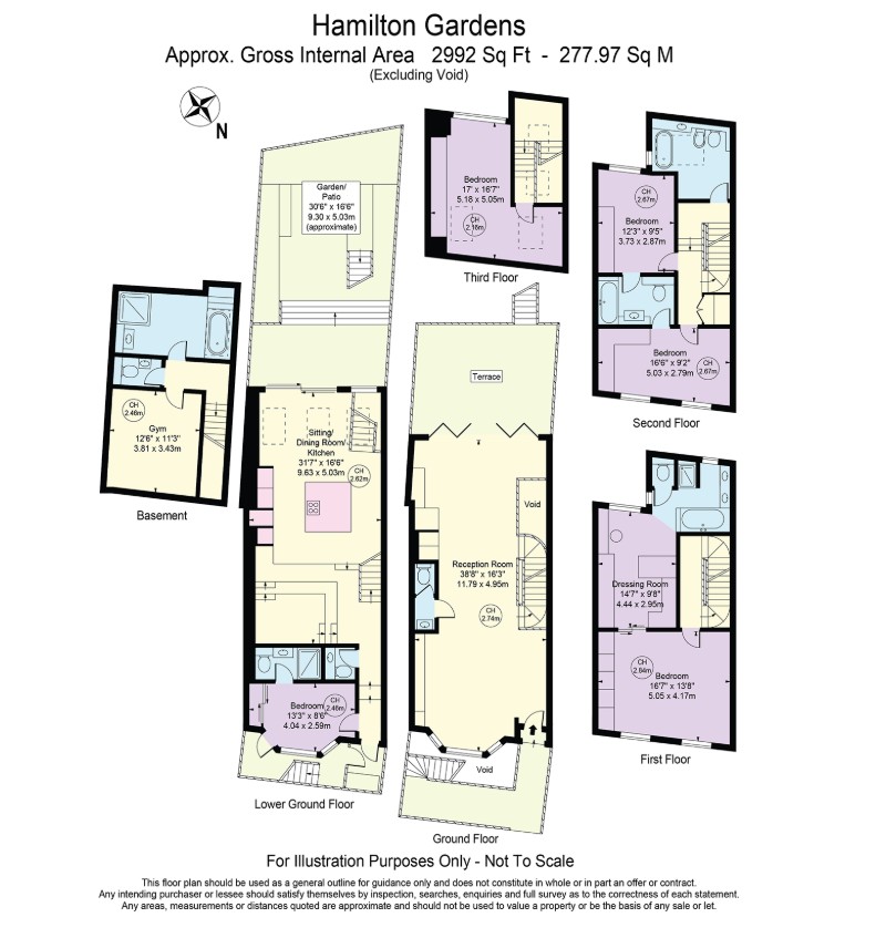 31, Hamilton Gardens, London floorplan