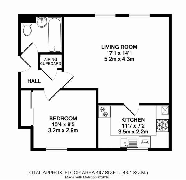 1 Bedrooms Flat for sale in Cromwell Road, Letchworth Garden City SG6