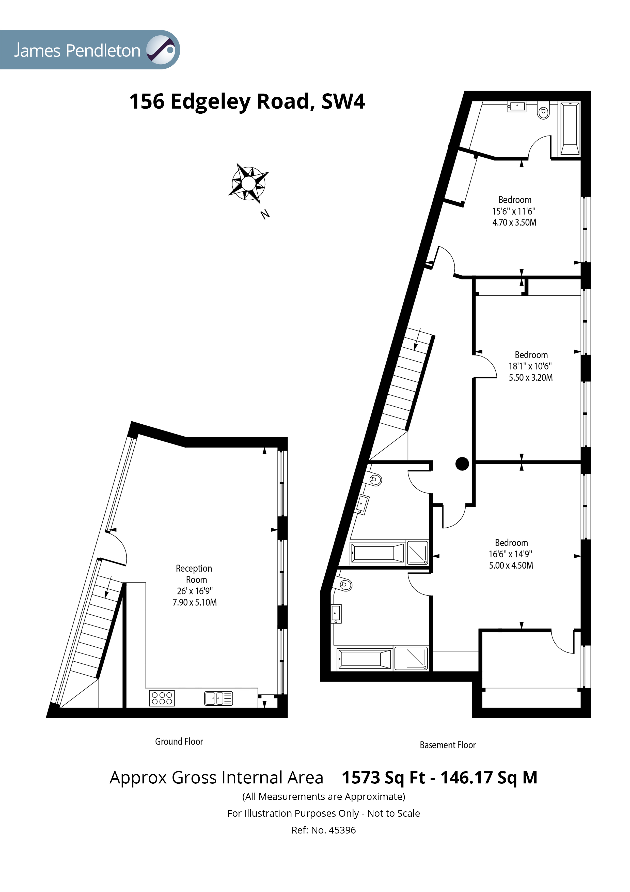 Edgeley Road, Clapham, London SW4, 3 bedroom flat for sale 62062256