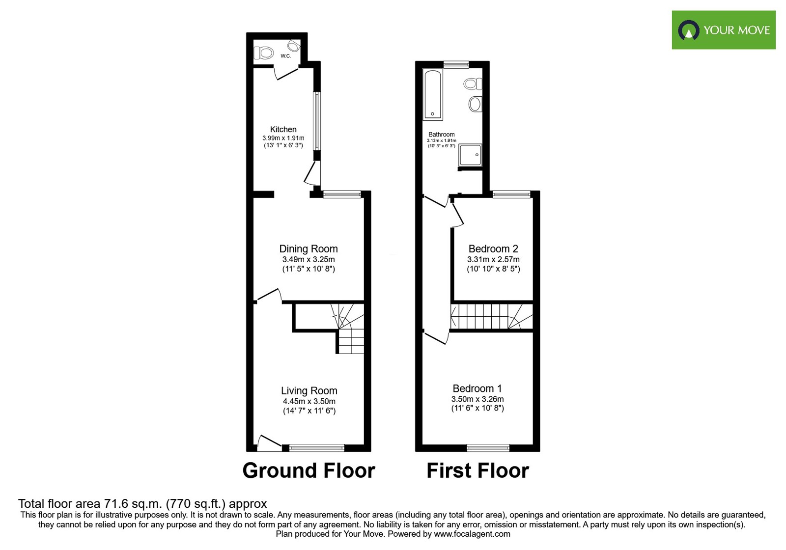 107, Bearwood Hill Road, Staffordshire floorplan