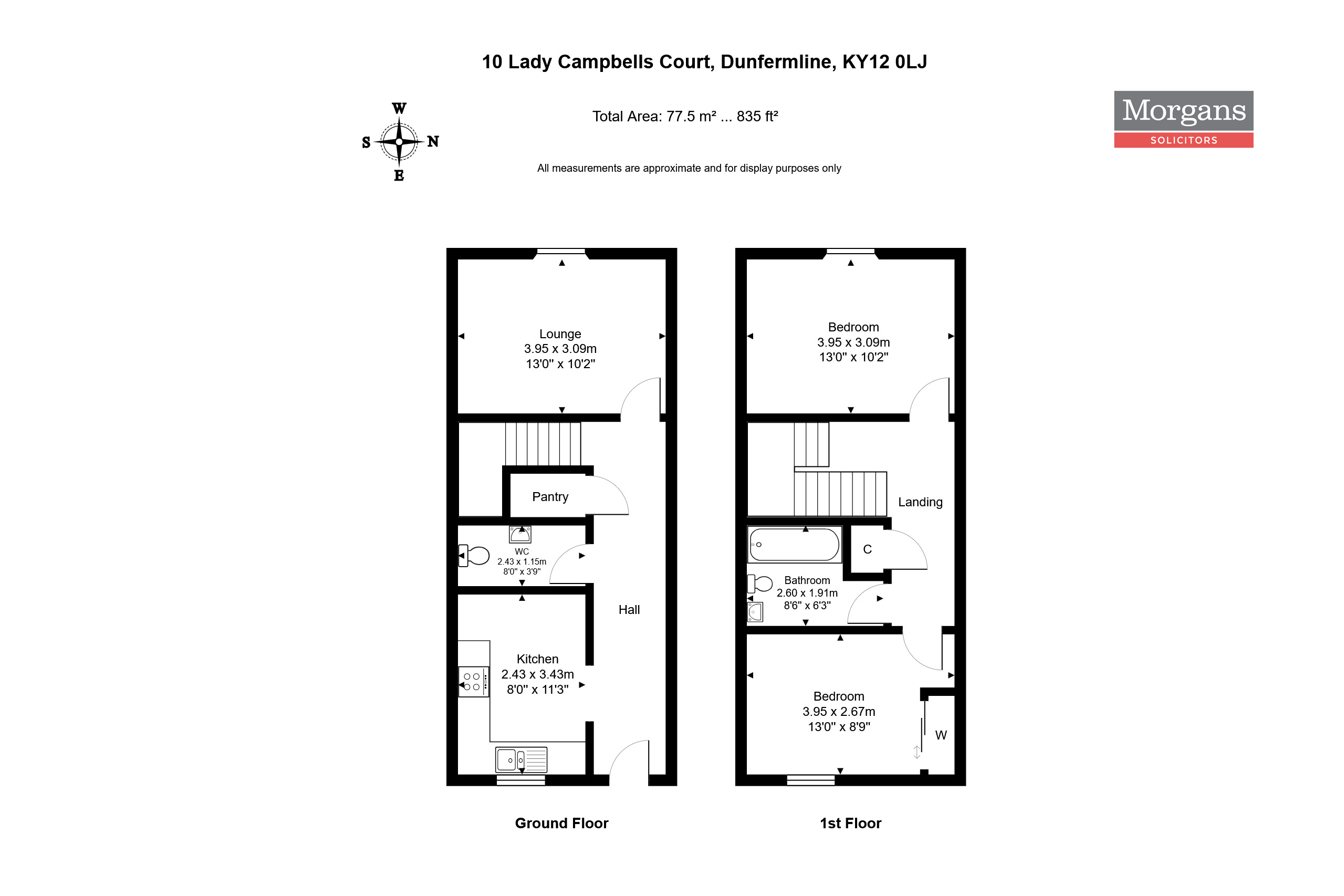 10, Lady Campbells Court, Dunfermline floorplan