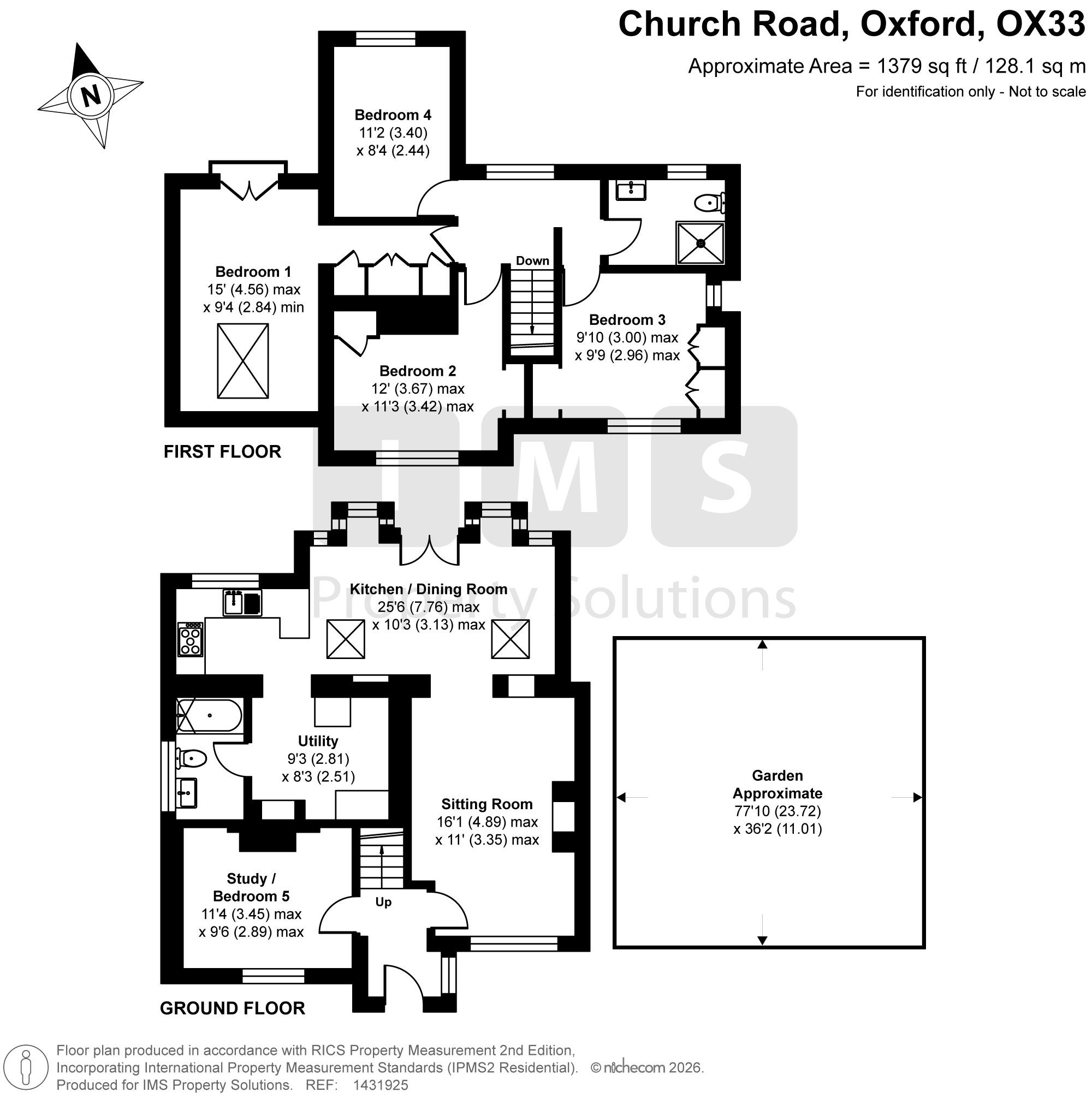 51 Church Road, Oxford floorplan