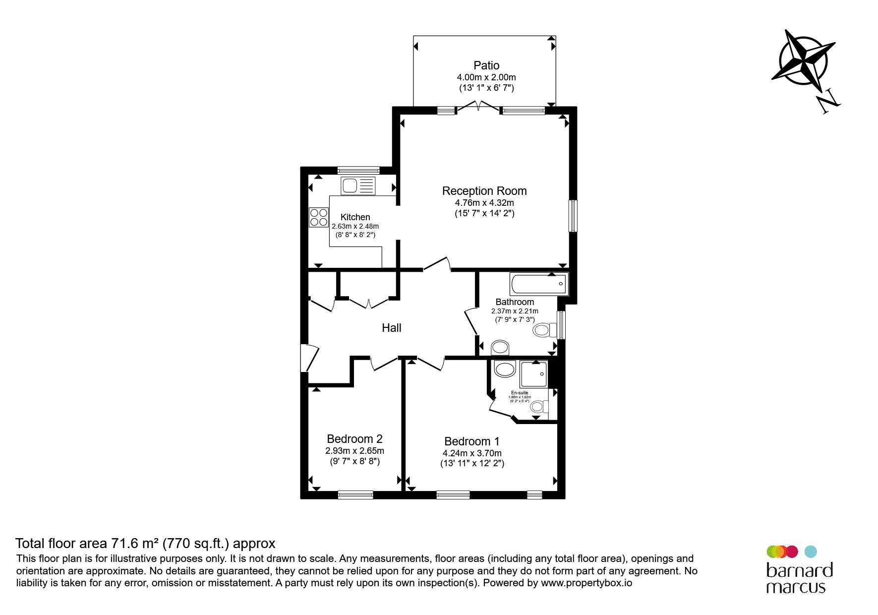 Flat 3, Callender Court, 1, Harry Close, Croydon floorplan