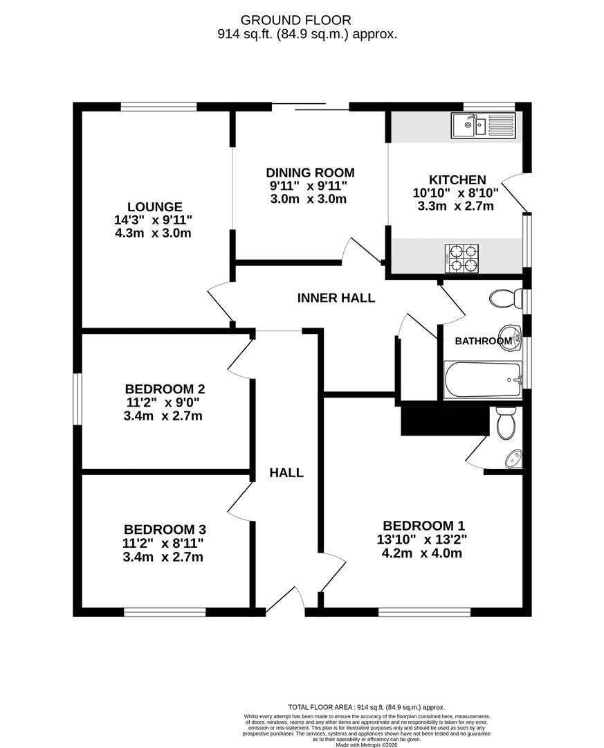 1, St. Helier Avenue, Weymouth floorplan