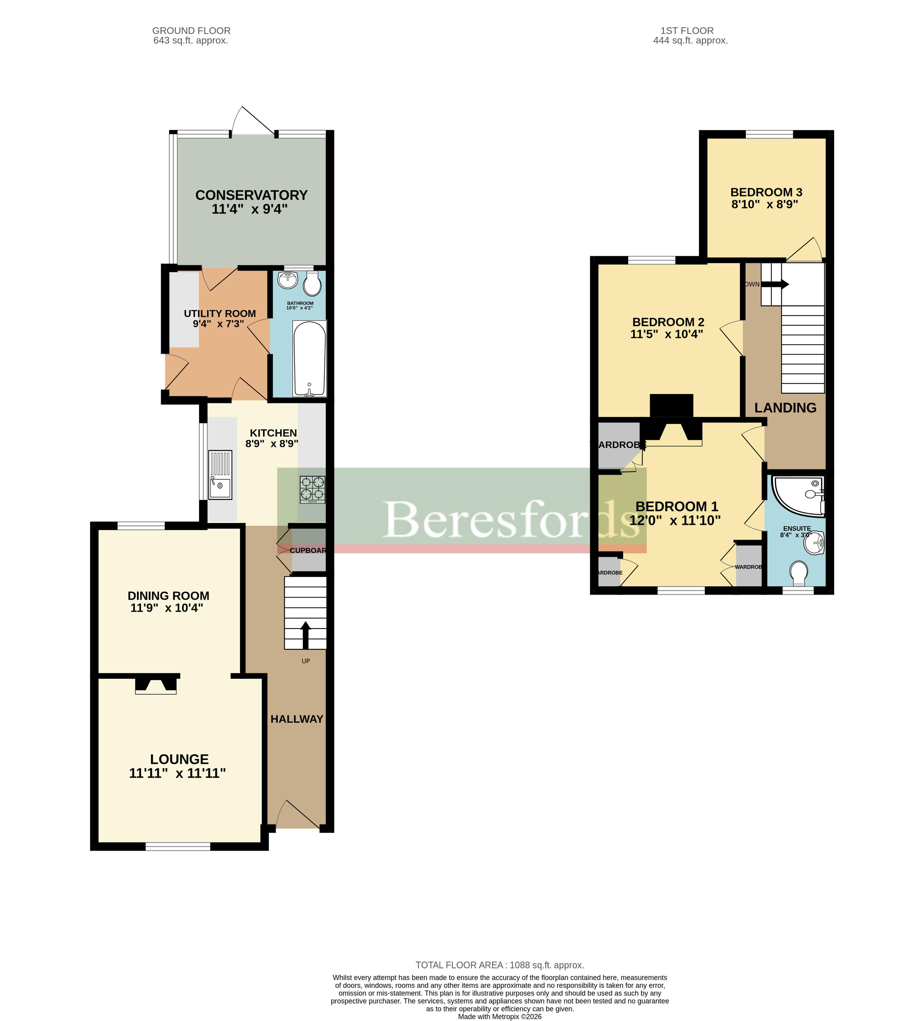 58, Junction Road, Brentwood floorplan