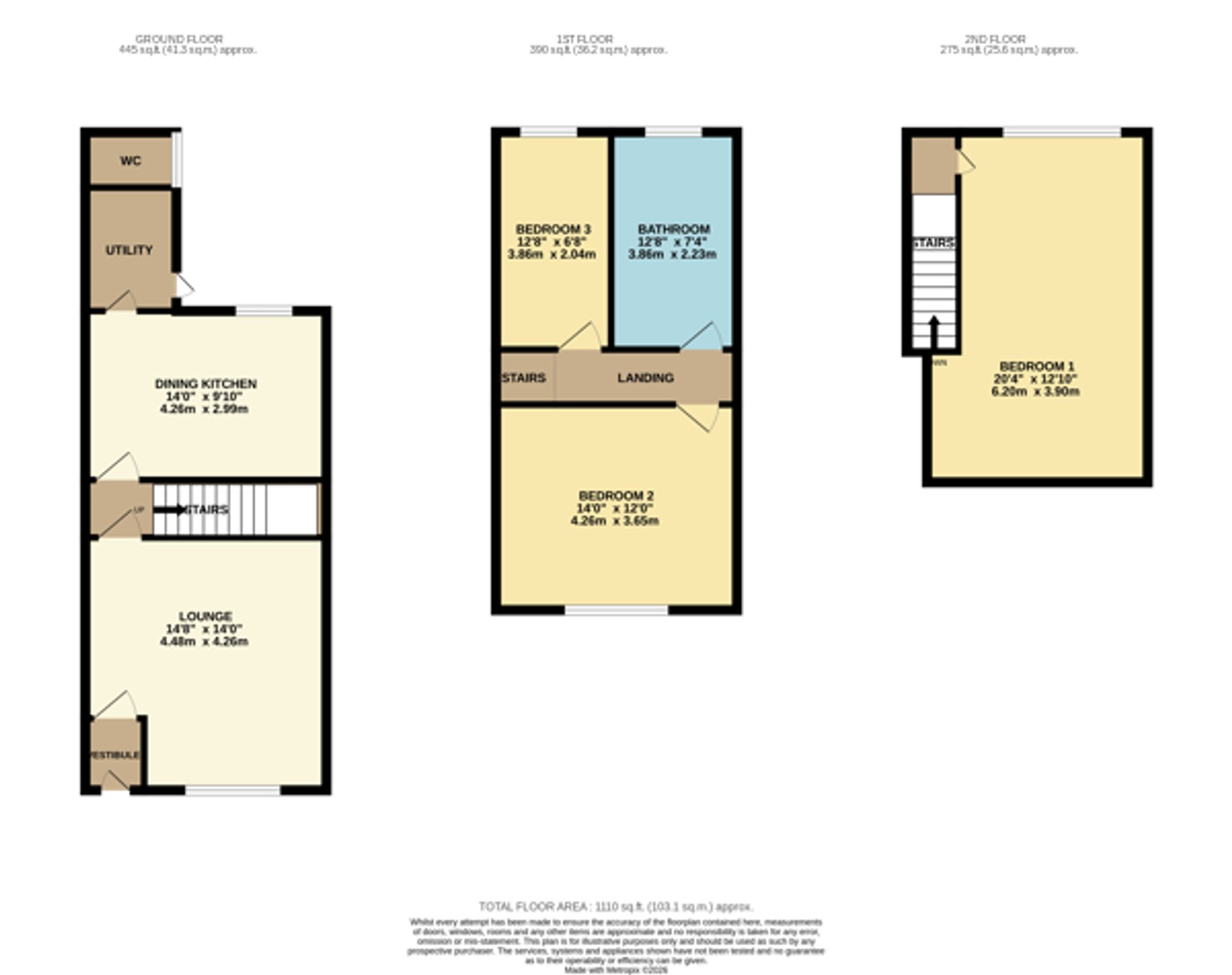 130a Market Street, Bury floorplan