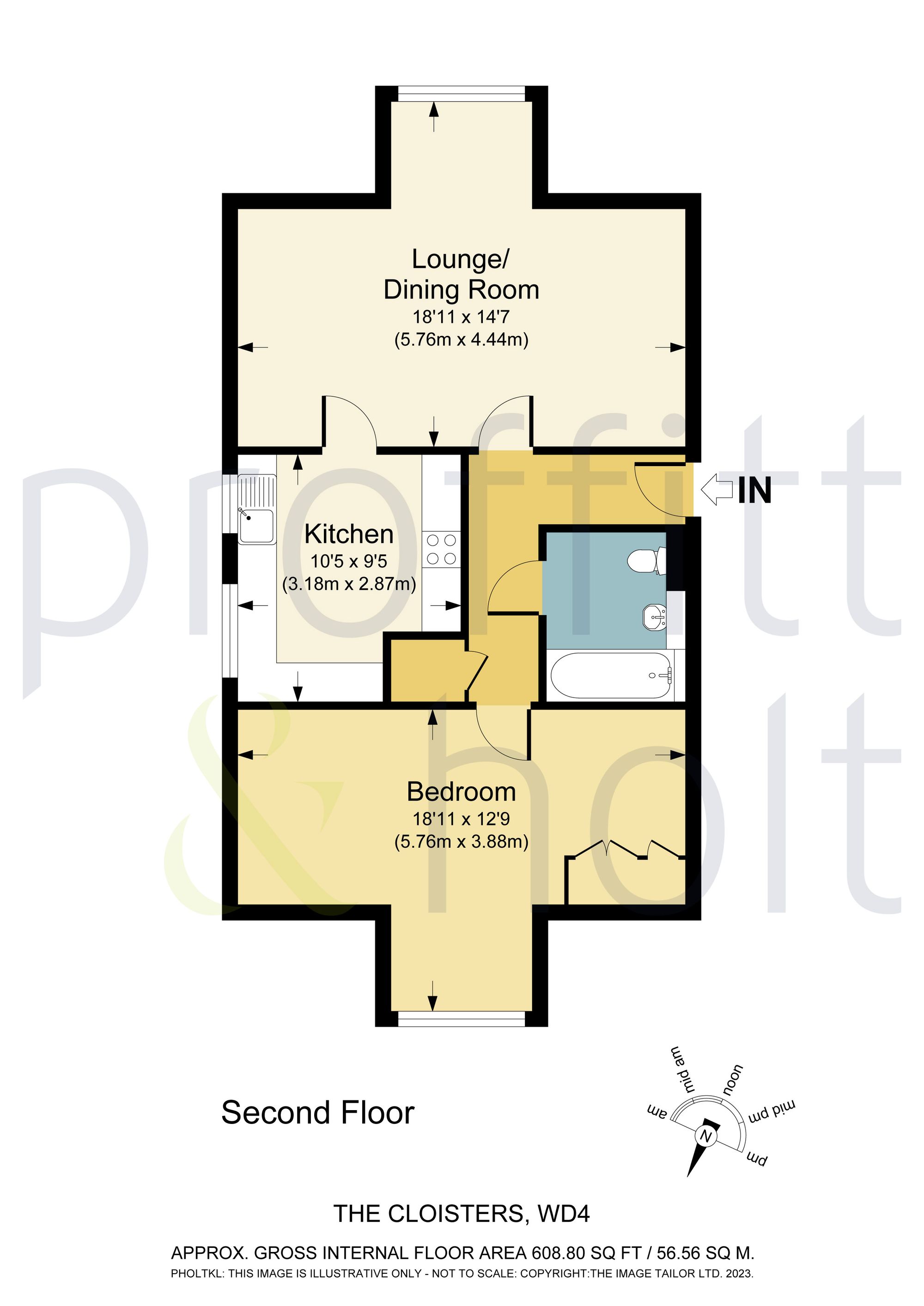 Flat 6, The Cloisters Church Lane, Kings Langley floorplan