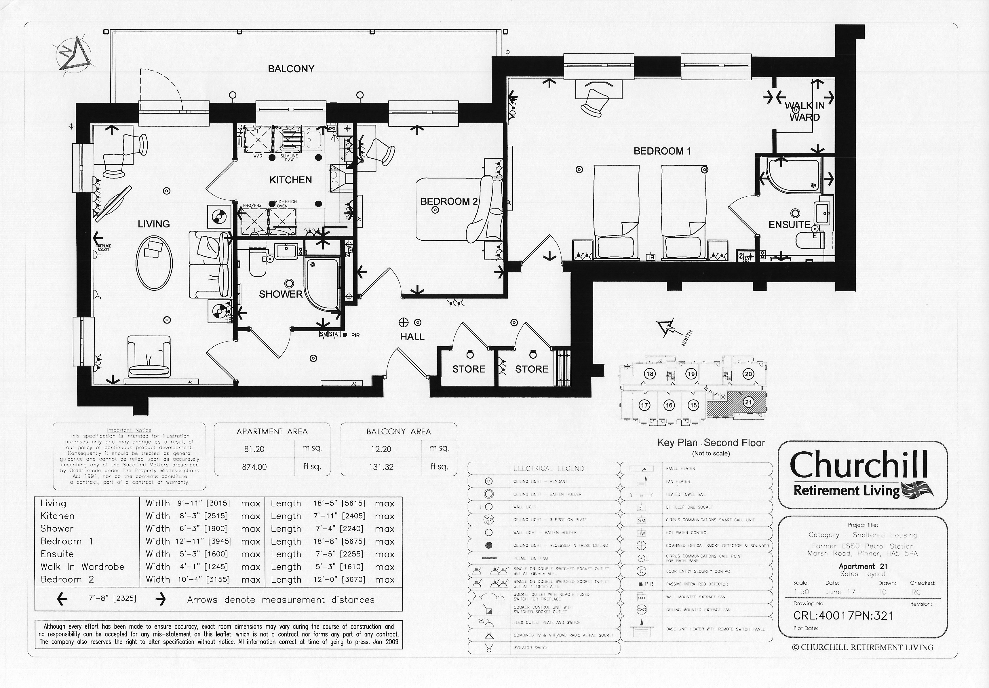 Flat 28/Heath Lodge, Marsh Road, Pinner floorplan