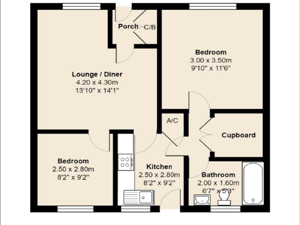 Ridgeway Close, Whaddon, Royston SG8, 2 bedroom terraced bungalow for
