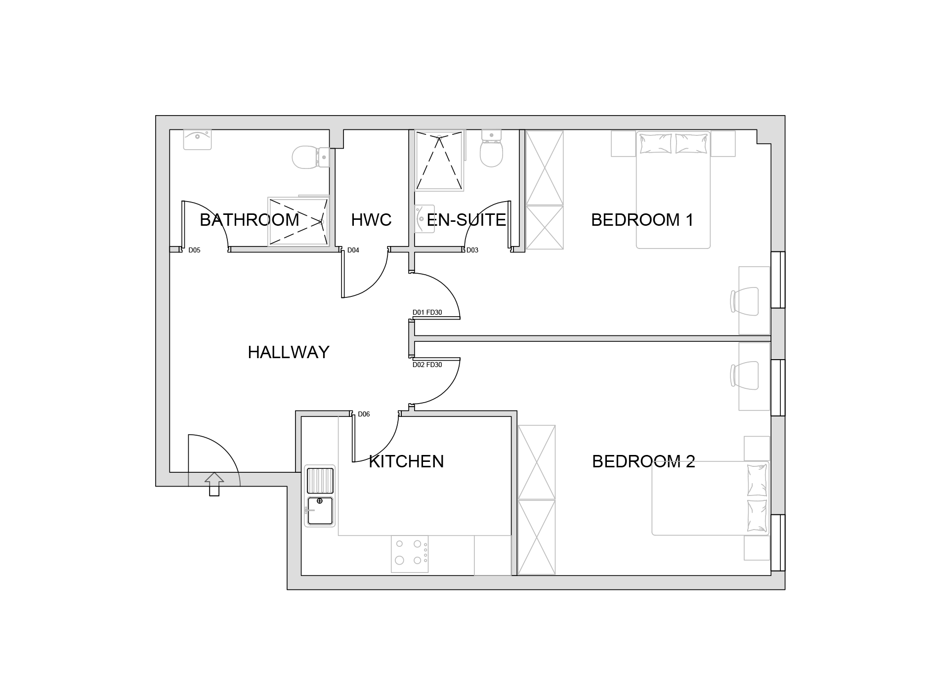 Beecroft Court, Cannock floorplan