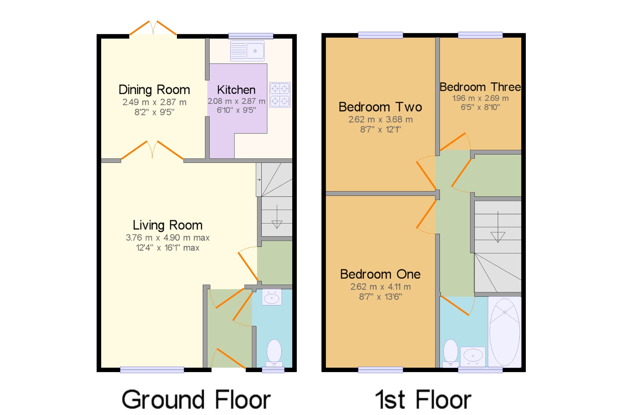 3 Bedrooms Terraced house for sale in Phelps Mill Close, Dursley, Gloucestershire, . GL11