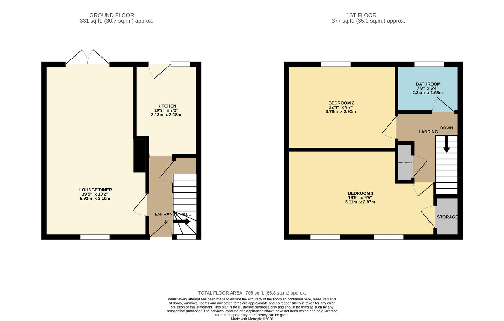 48, Vicarage Wood, Harlow floorplan