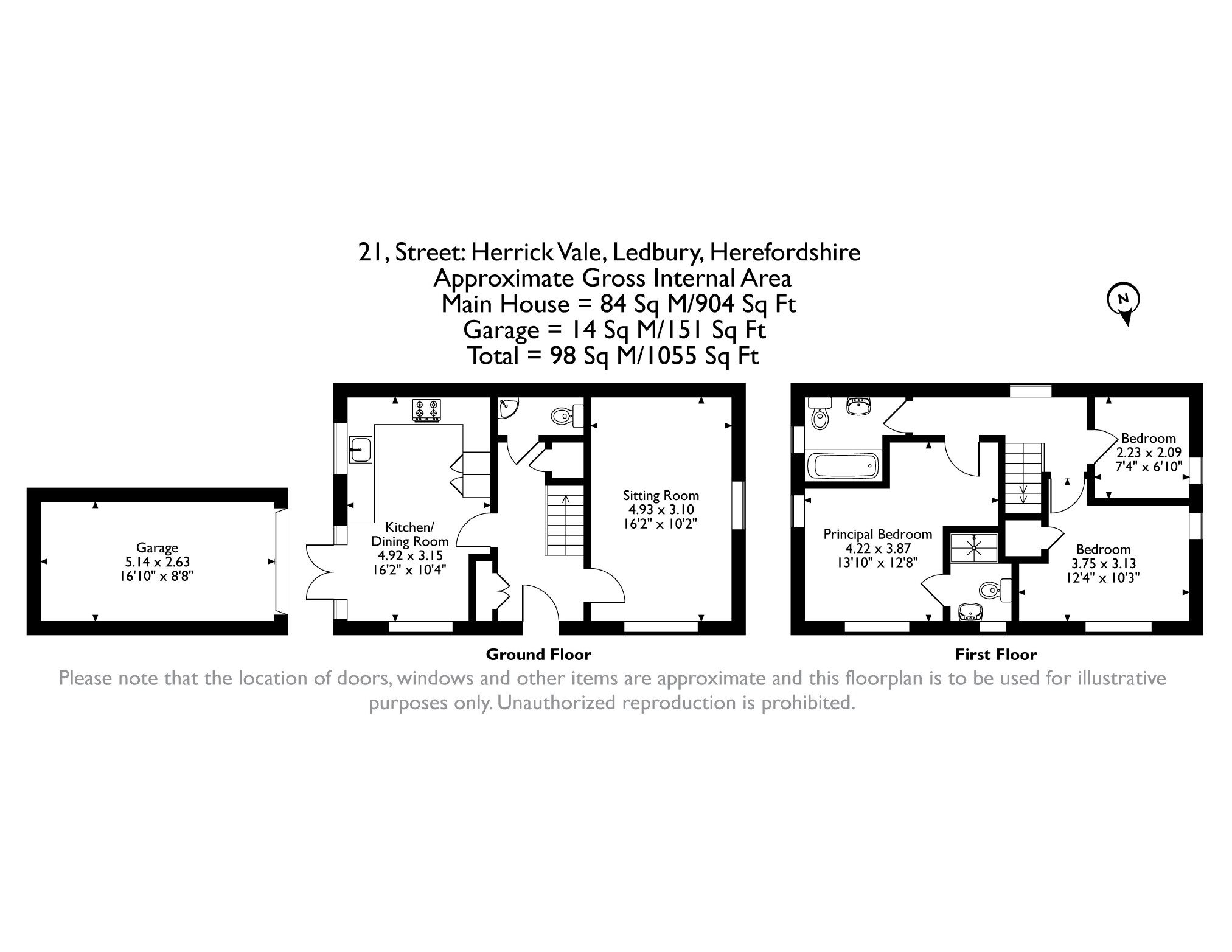 21, Herrick Vale, Ledbury floorplan