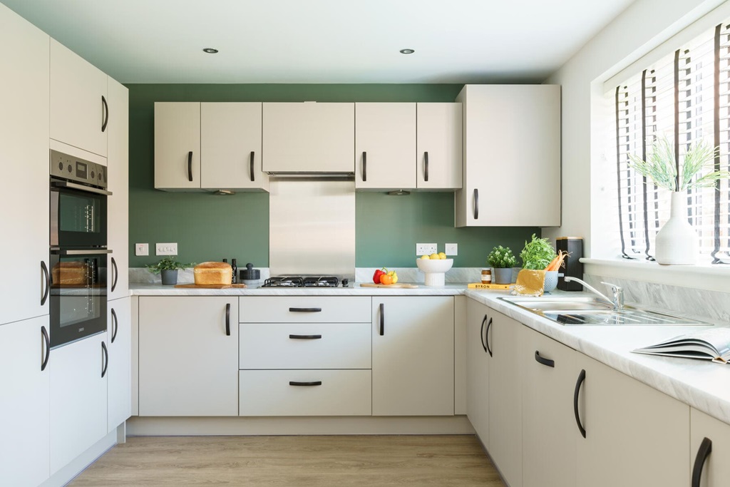 Property 2 of 13. The Modern Kitchen Has Ample Storage Cupboards