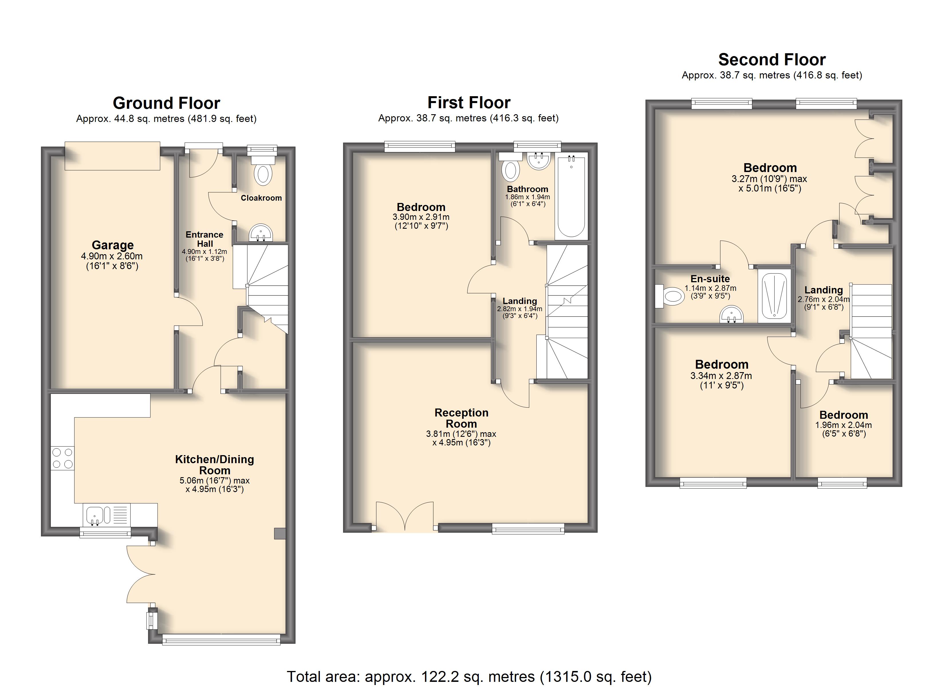 4 Bedrooms Town house for sale in Dobbs Close, Killamarsh, Sheffield S21