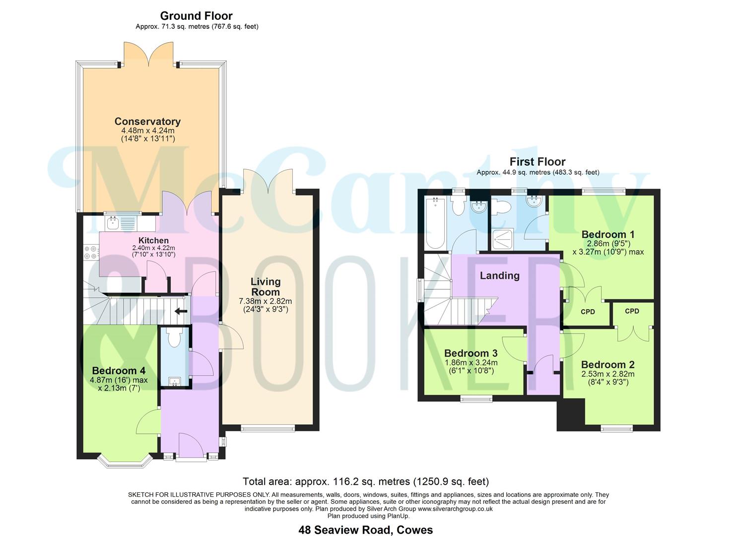 48, Seaview Road, Cowes floorplan