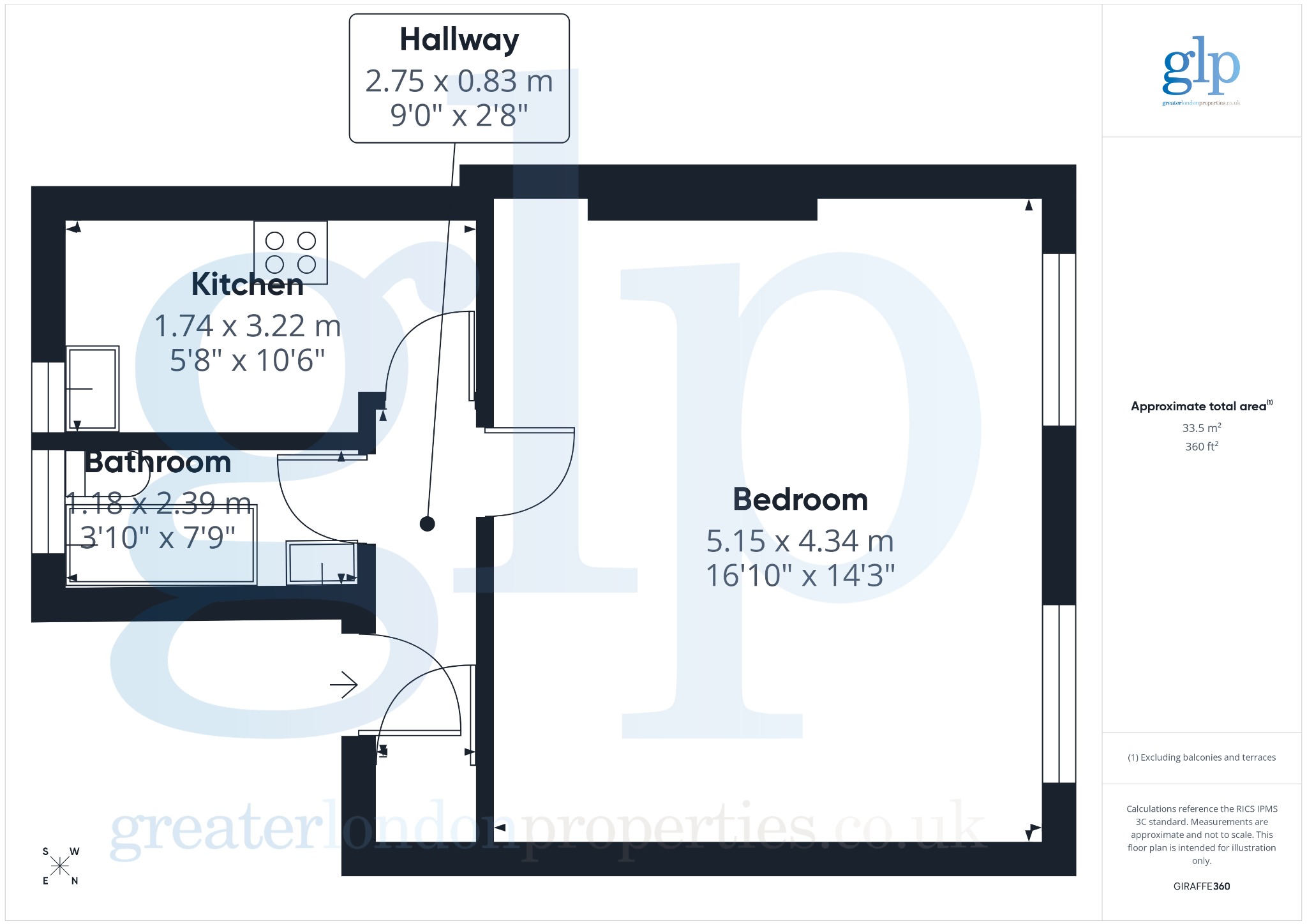 14D, Bathurst Street, London floorplan