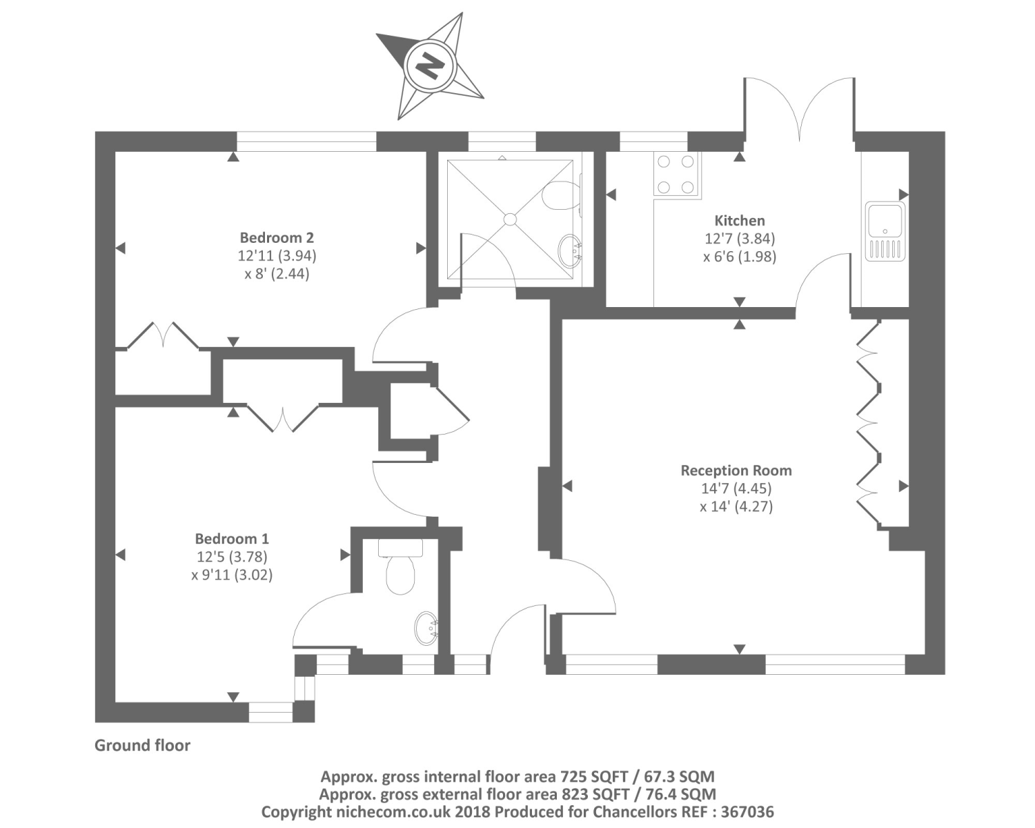Bardwell Road, Summertown OX2, 2 bedroom flat to rent 49002683