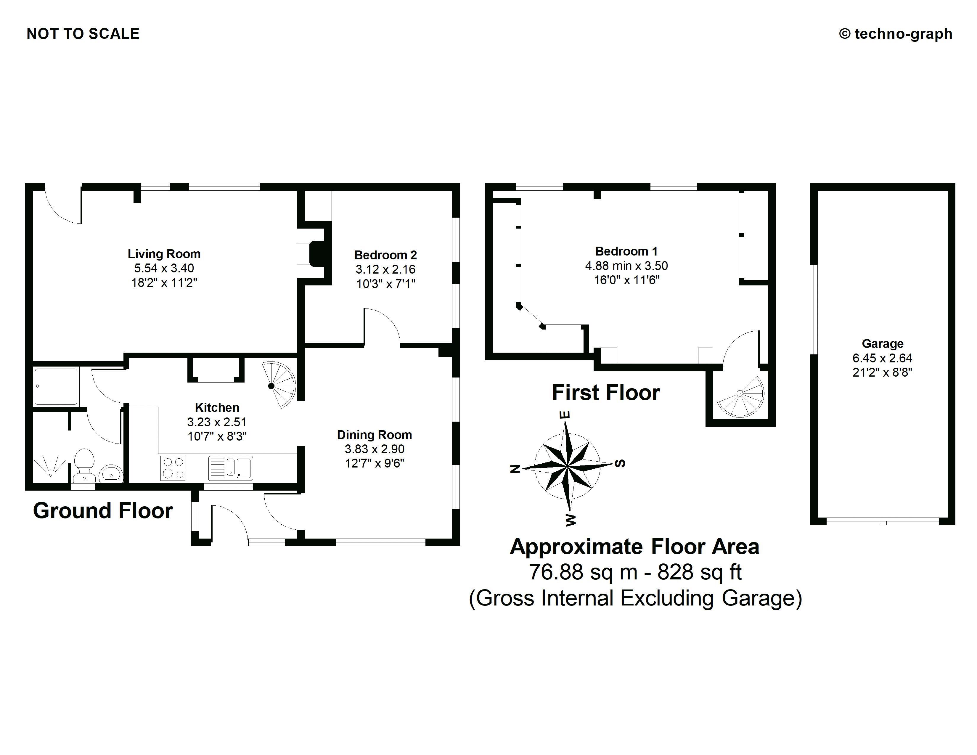 2 Bedrooms Semi-detached house for sale in Marlow Road, Cadmore End, High Wycombe HP14