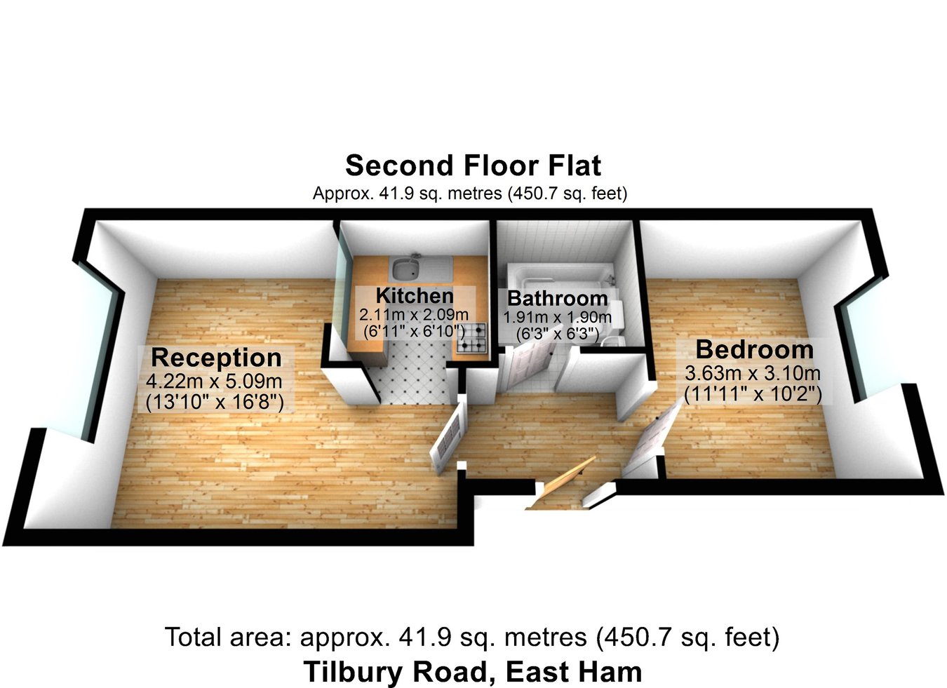 39, Tilbury Road, London floorplan