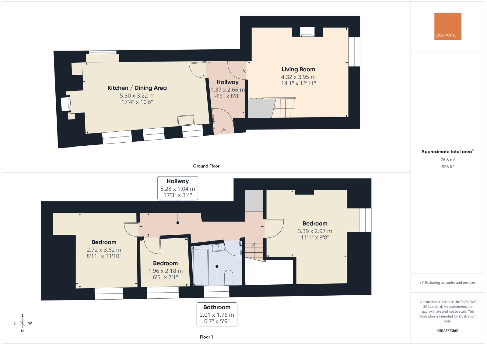 Primrose Cottages,3, The Square, Truro floorplan