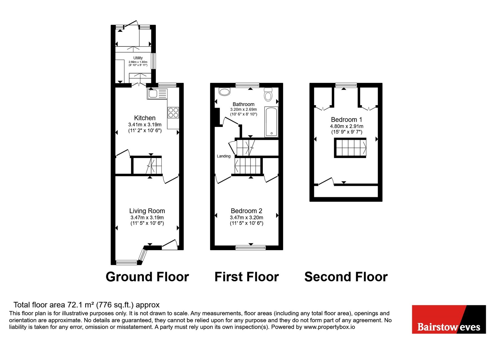 290, Godstone Road, Surrey floorplan