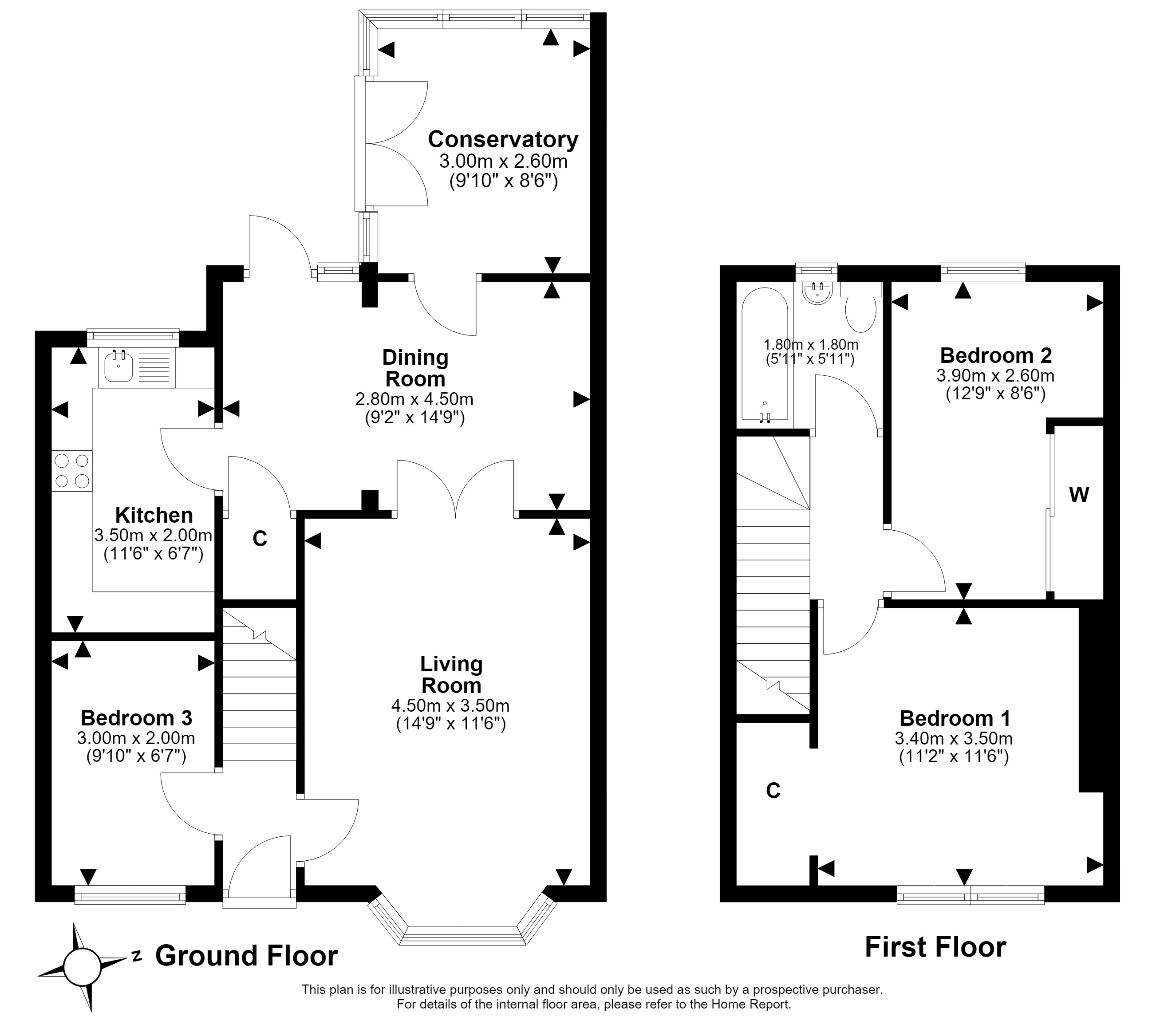 1, Bellevue Gardens, Bellevue, Edinburgh floorplan