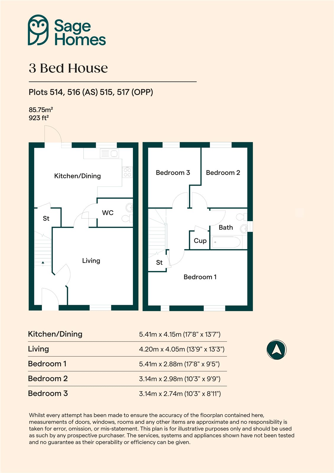 Holdingham Grange - Plot 514^, 4, Anemone Way, Sleaford floorplan
